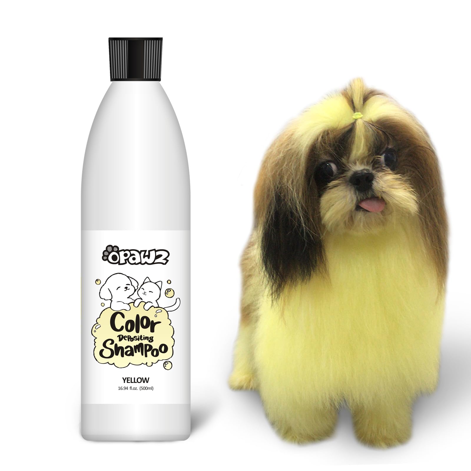 Opawz Color Depositing Shampoo For Dogs, Semi-Permanent Dog Hair Dye Coloring Safe Shampoo, Non-Toxic Colorwash Shampoo For Pets