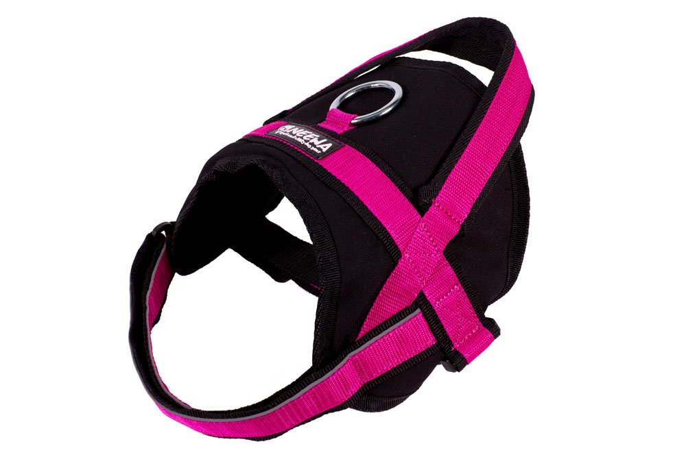 Neewa Utility Service Dog Harness (Medium, Pink): Padded Vest For Walking Easy To Put On And Take Off - Back Handle With Clip Fo
