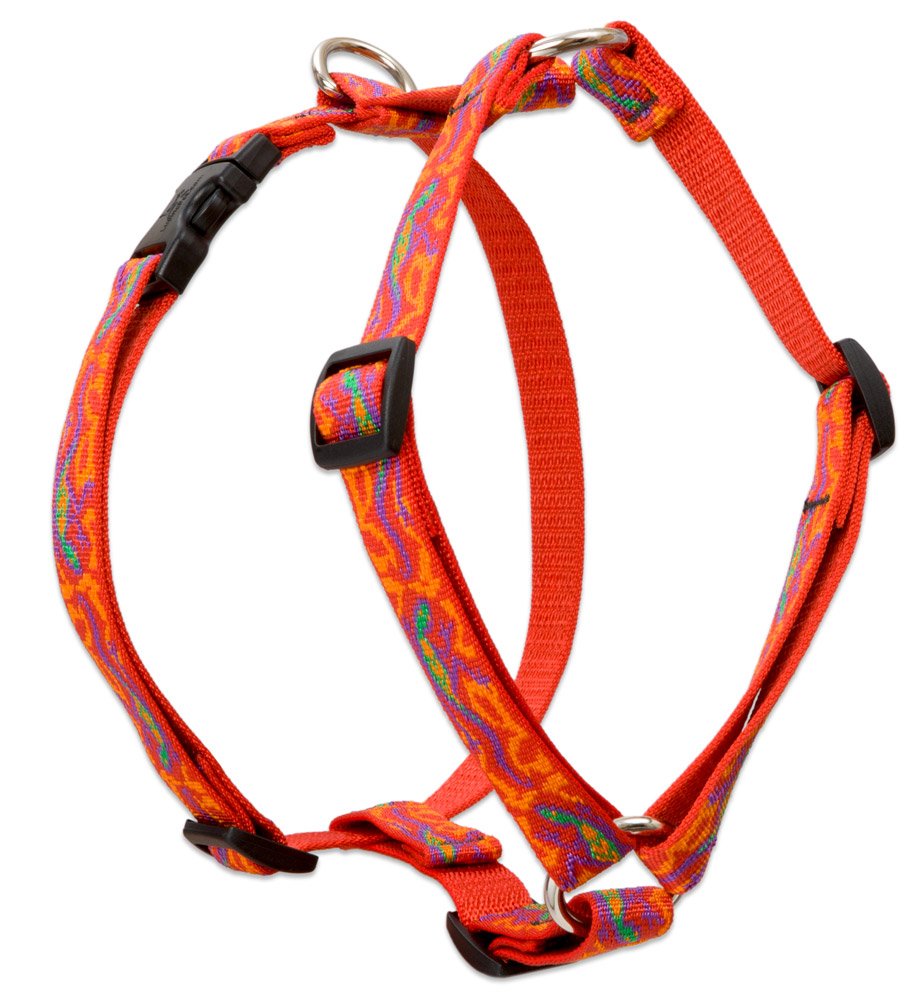 Lupinepet Originals 3/4' Go Go Gecko 12-20' Adjustable Roman Dog Harness For Small Dogs