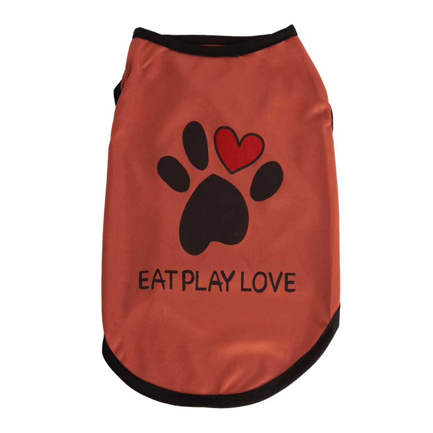 Lulala Printed Pet Shirt Summer Pet T Shirt Cool Puppy Pet T-Shirts Soft Breathable Pet Sweatshirt For Small Medium Cats (Heart 