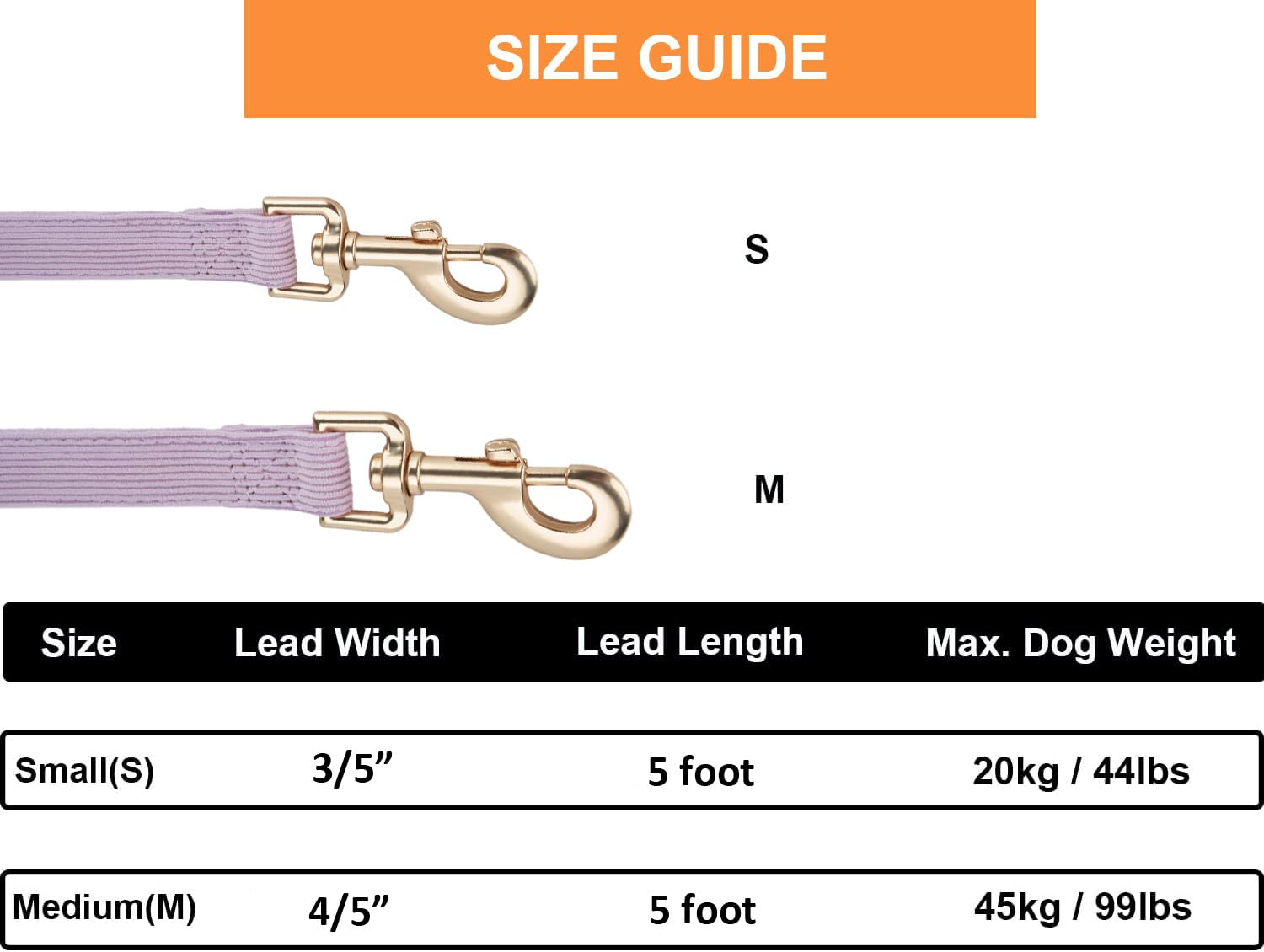 Ewinoom Soft Cotton Dog Leash, 5 Ft Heavy Duty Corduroy Dog Leashes With Gold Metal Hook For Small Medium Large Dogs,Small,Light