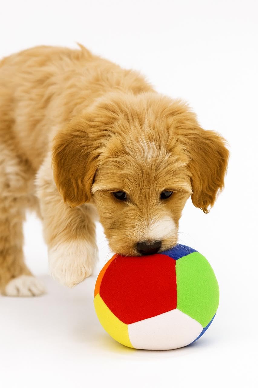 WAGGYTAILS Premium Dog Toy | Both Crackle and Squeaky Sound Ball | Soft & Plush Toys for Dogs & Puppies | All Breed Sizes | Mult