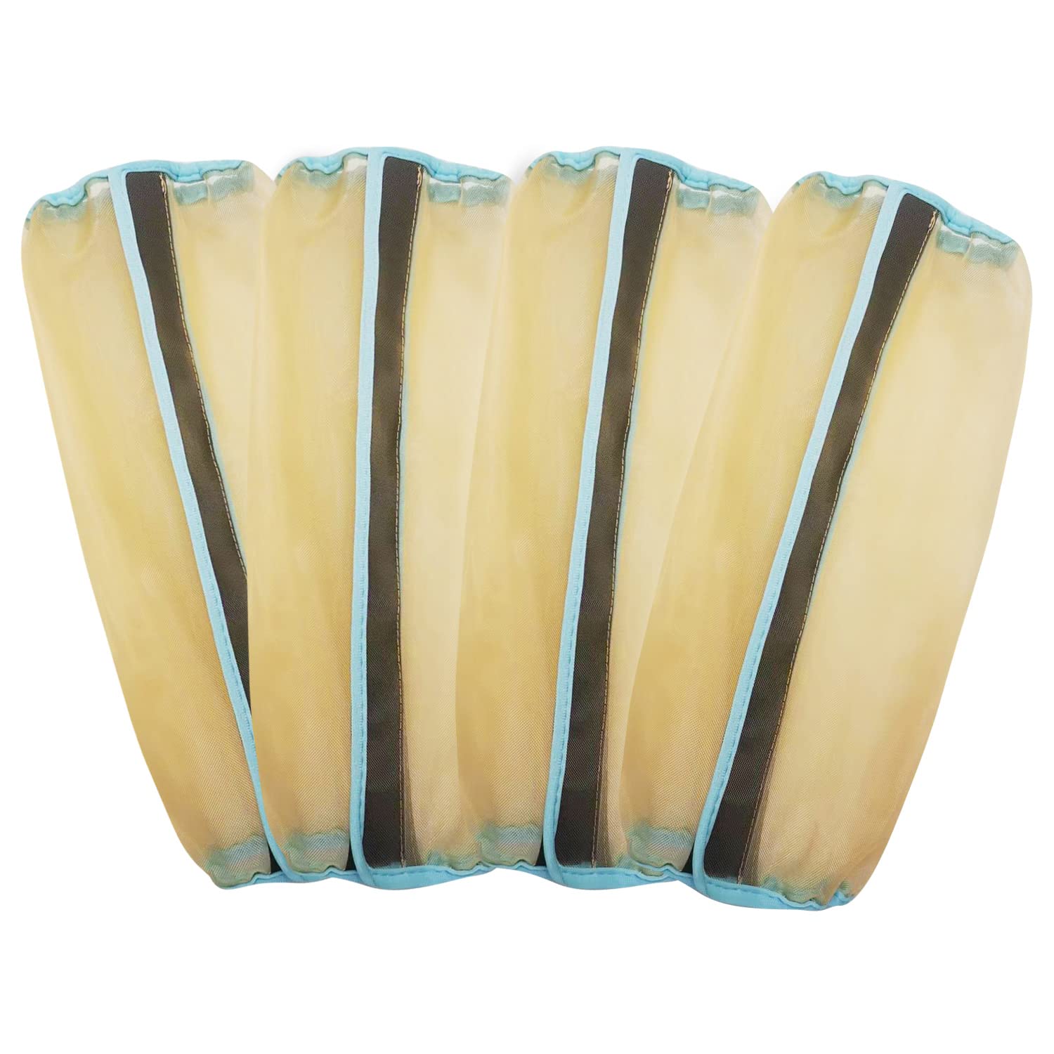 Mesh Fly Boots For Horse Breathable Shoofly Leggings For Horses Set Of 4 (L, Light Khaki)