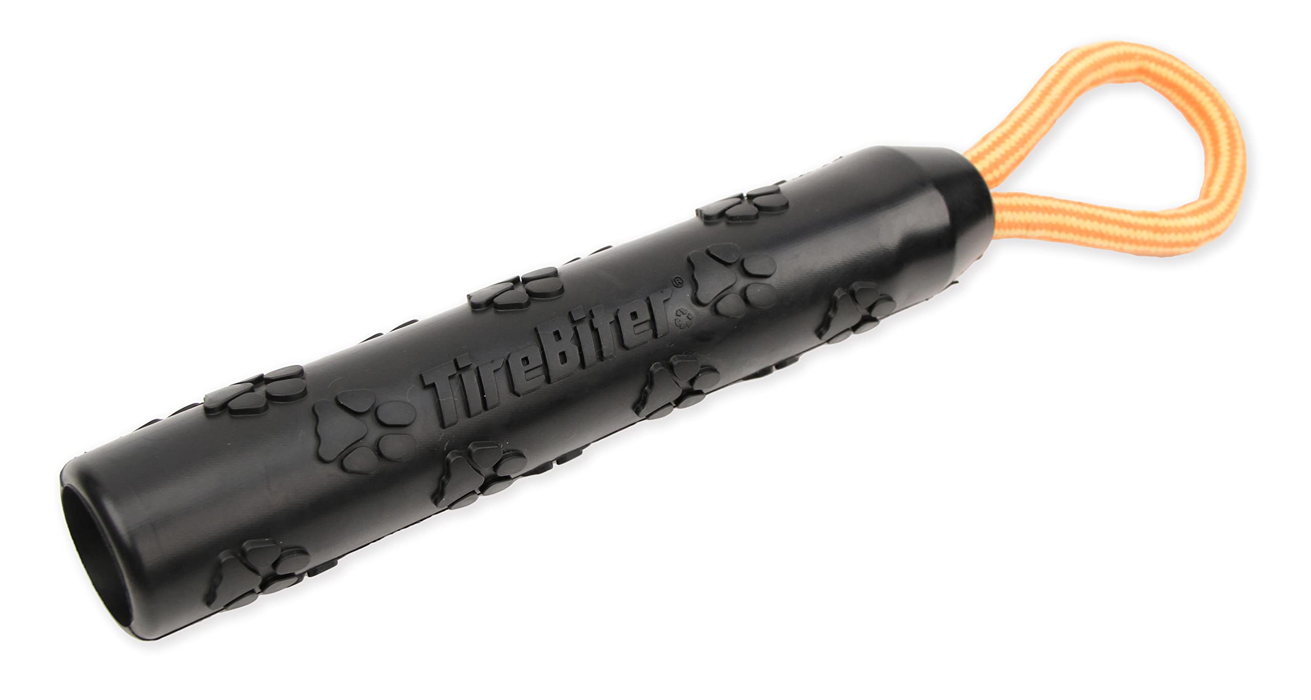 Mammoth Tirebiterii Retriever With Loop Rope Handle - Natural Rubber Dog Toys - Dog Toys For Extra Long Interactive Fetch And Pl