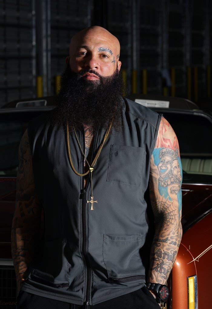 Barber Strong The Barber Vest, Men'S Gray, Hair Repellent, Ultra Lightweight And Breathable Mesh Side Panels, Sleeveless, Featur