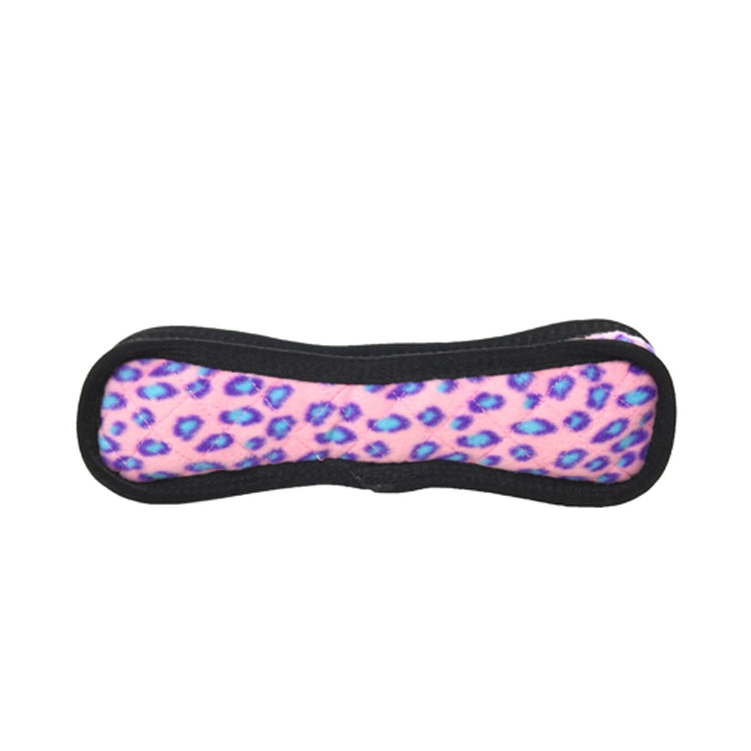 Tuffy Ultimate Bone, Durable Dog Toy (Pink Leopard)