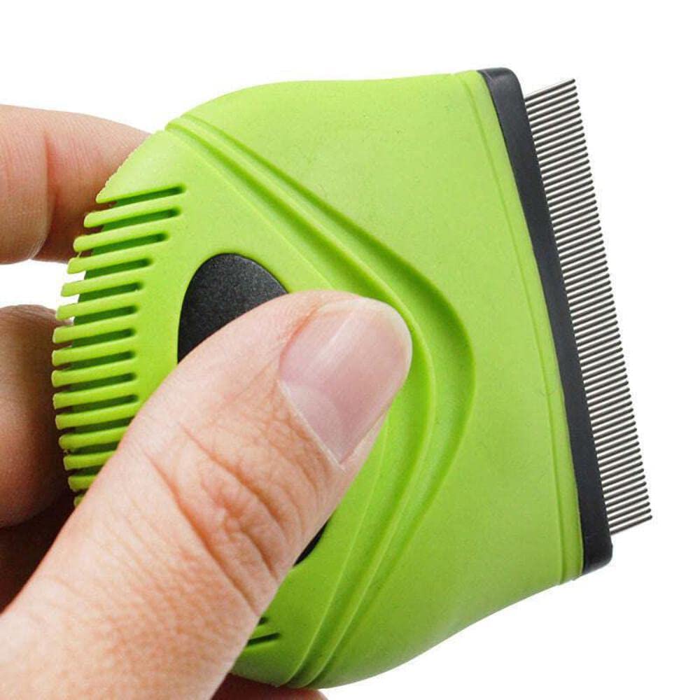 Pet Life  'Grazer' Handheld Travel Grooming Cat and Dog Flea and Tick Comb(D0102HAX2IV.)