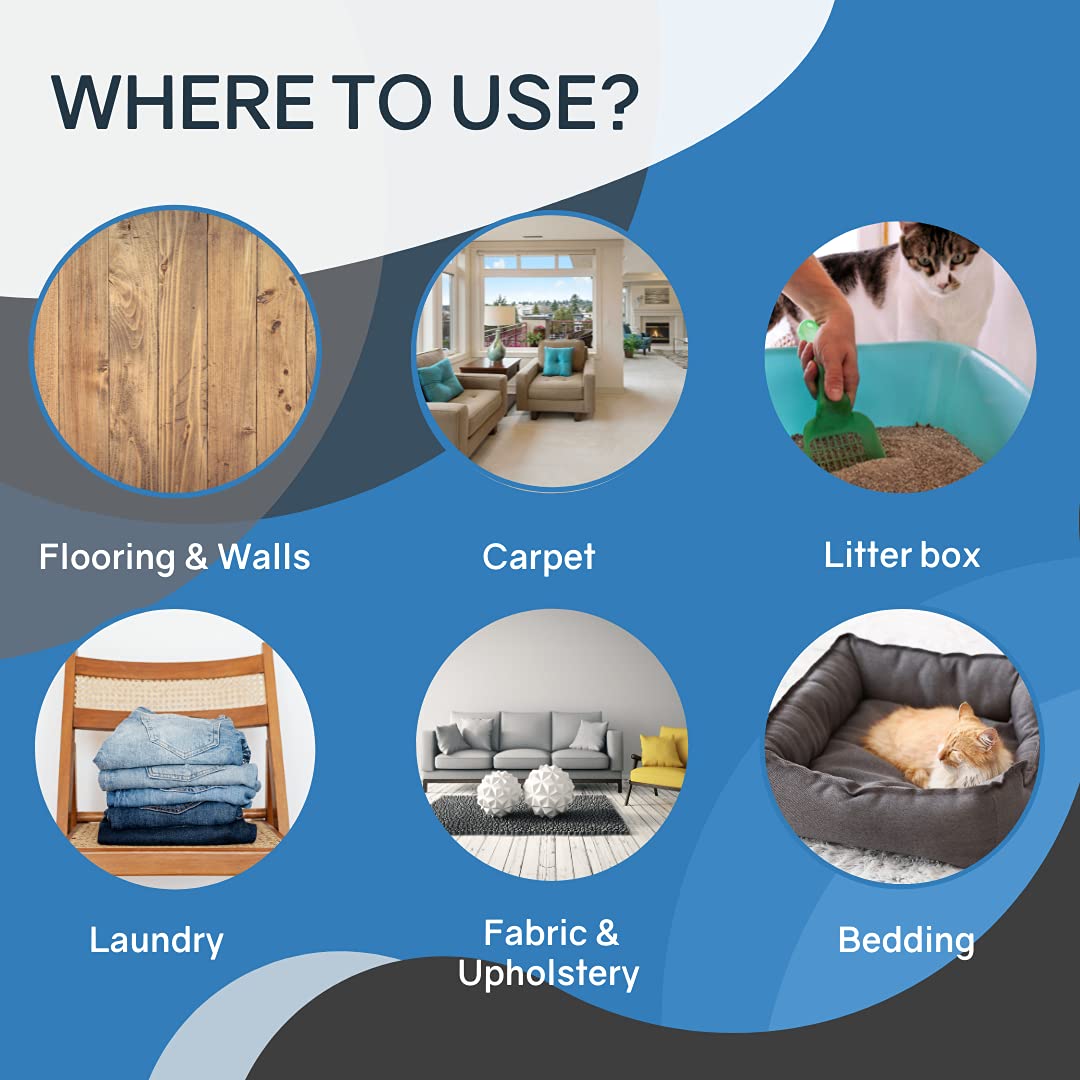 Thornell Cat Odor-Off Concentrate Pet Smell Odor Eliminator Bundle - Cat Odor Eliminator Concentrate For Pet Urine Odor, Tomcat