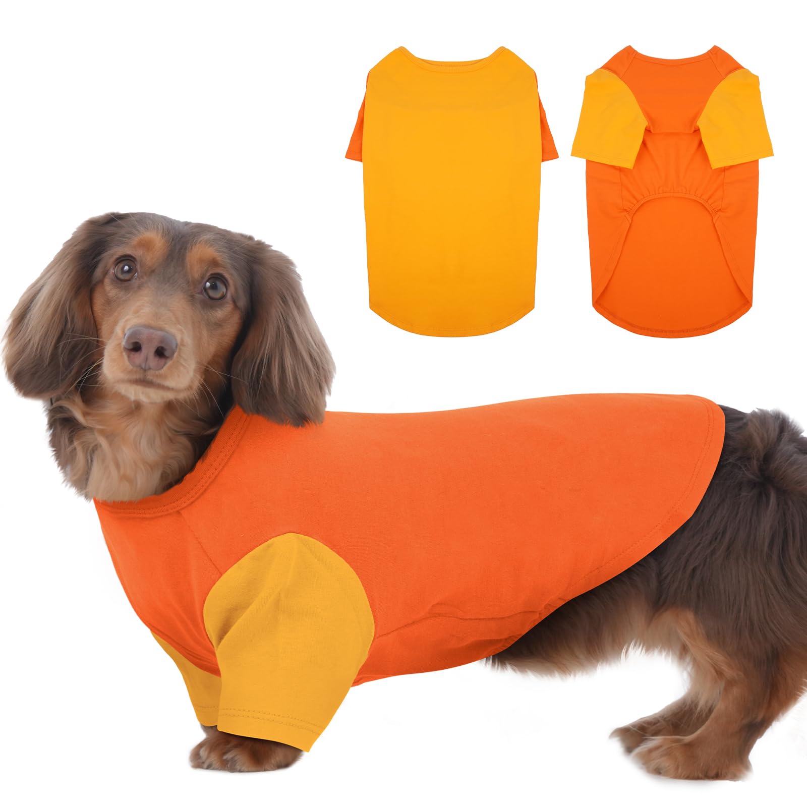 Ikipuko 2 Pack Dog Shirt For Medium Dogs - Soft Breathable Summer Cool Tee, Lightweight Comfortable Clothes For Sensitive Skin, 