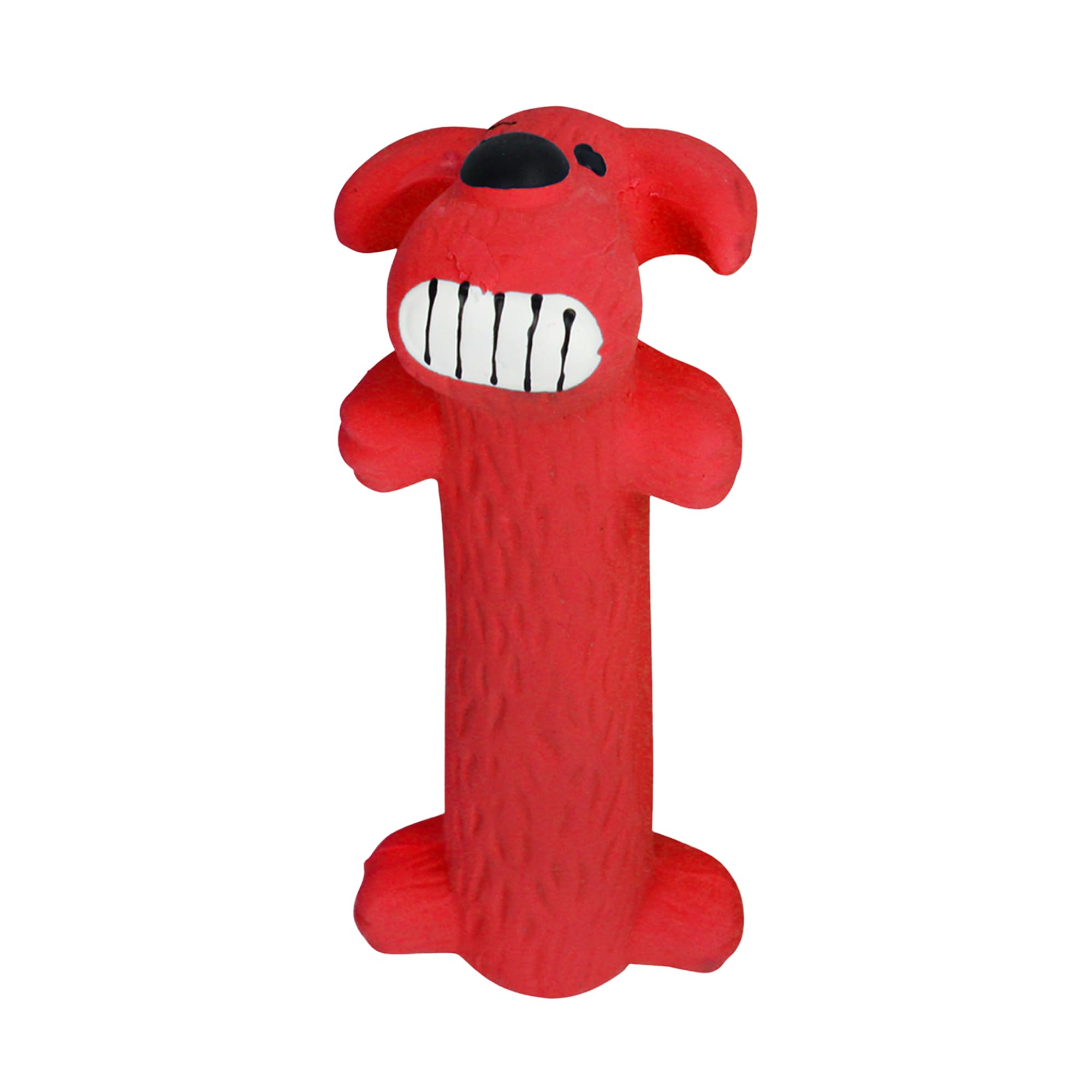 Multipet Original Loofa Dog Latex Ruff 6 Dog Toy, Assorted Colors for small breeds.