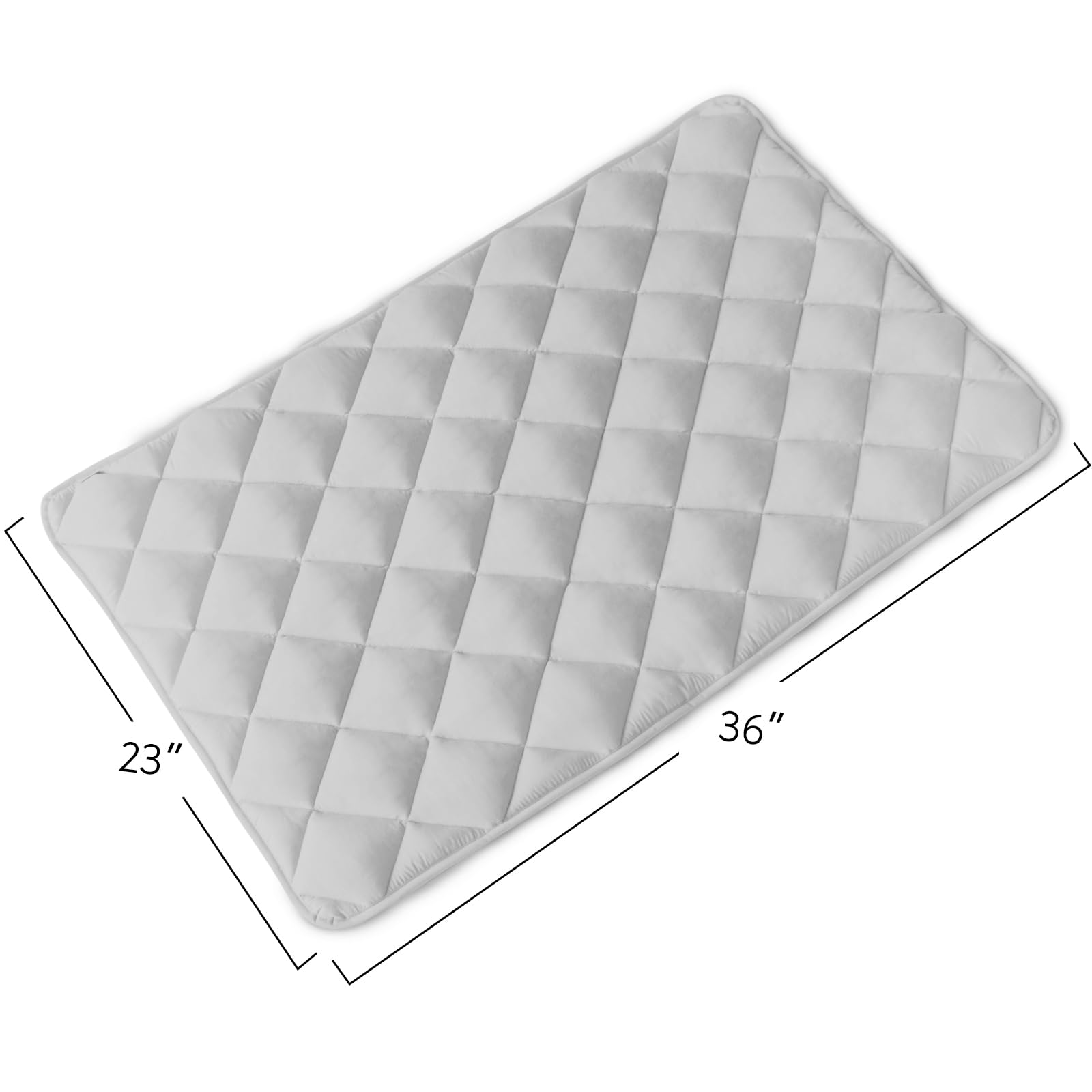 Dog Crate Pad 2 Pack (36'' X 23''), Soft Dog Crate Mat With Anti-Slip Bottom, Machine Washable Kennel Pad, Crate Pads For Dog Ca