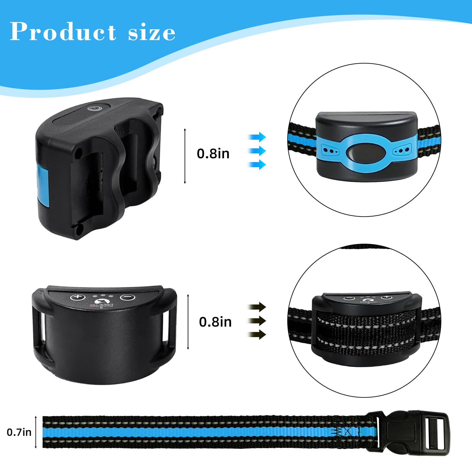Replacement Collar For Shock Training Bark Collar,Dog Shock Collars Replacement, Nylon Replacement Collar Strap For E Collar Wir
