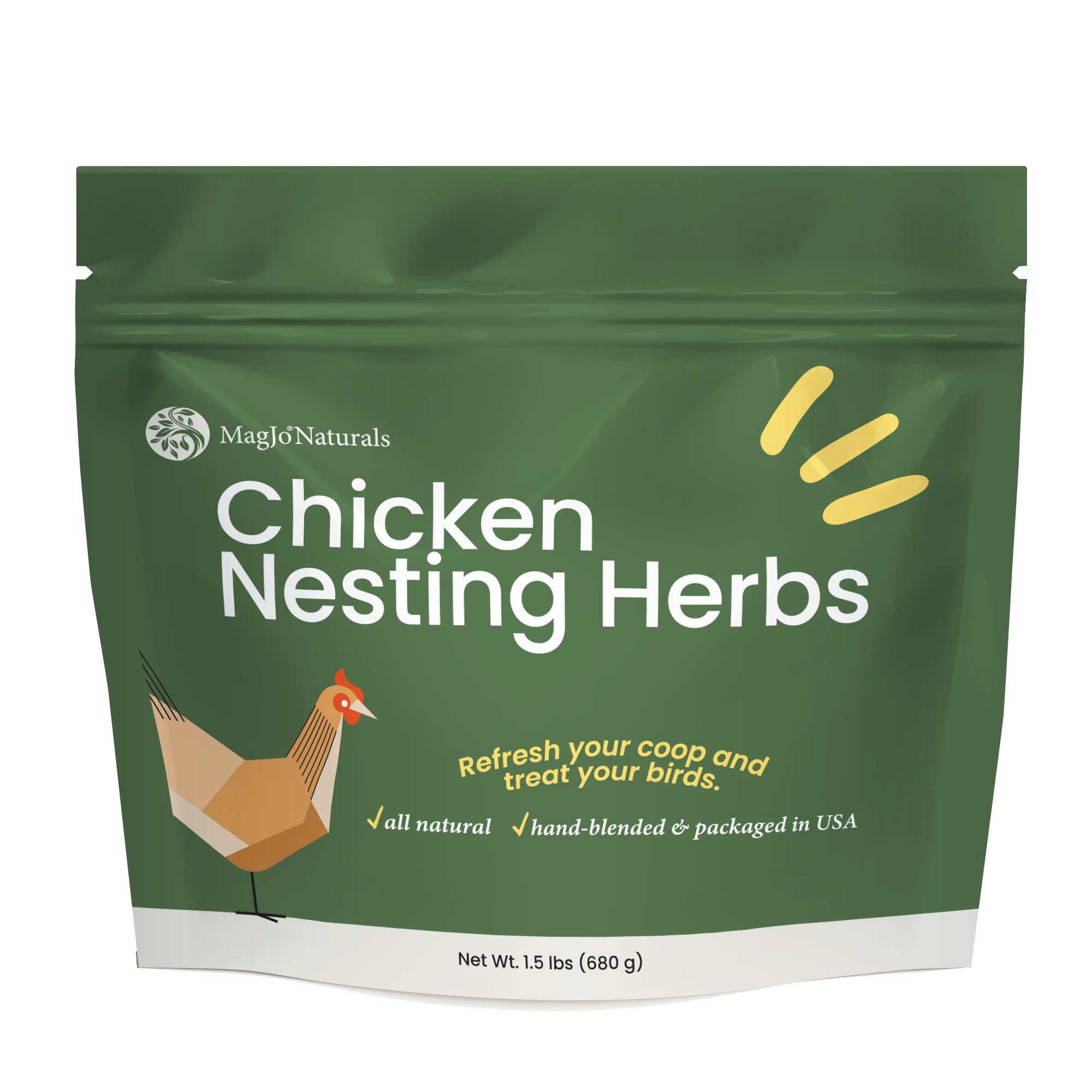 Magjo Chicken Nest Box Herbs, Bulk 1.5 Pounds, Aromatic And Refreshes The Coop