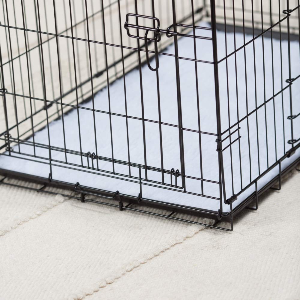 Precision Pet Two Door Wire Dog Crate, 24 Inch, Black, 5-Point Locking System, For Pets 15-30 lbs, Model 7011272
