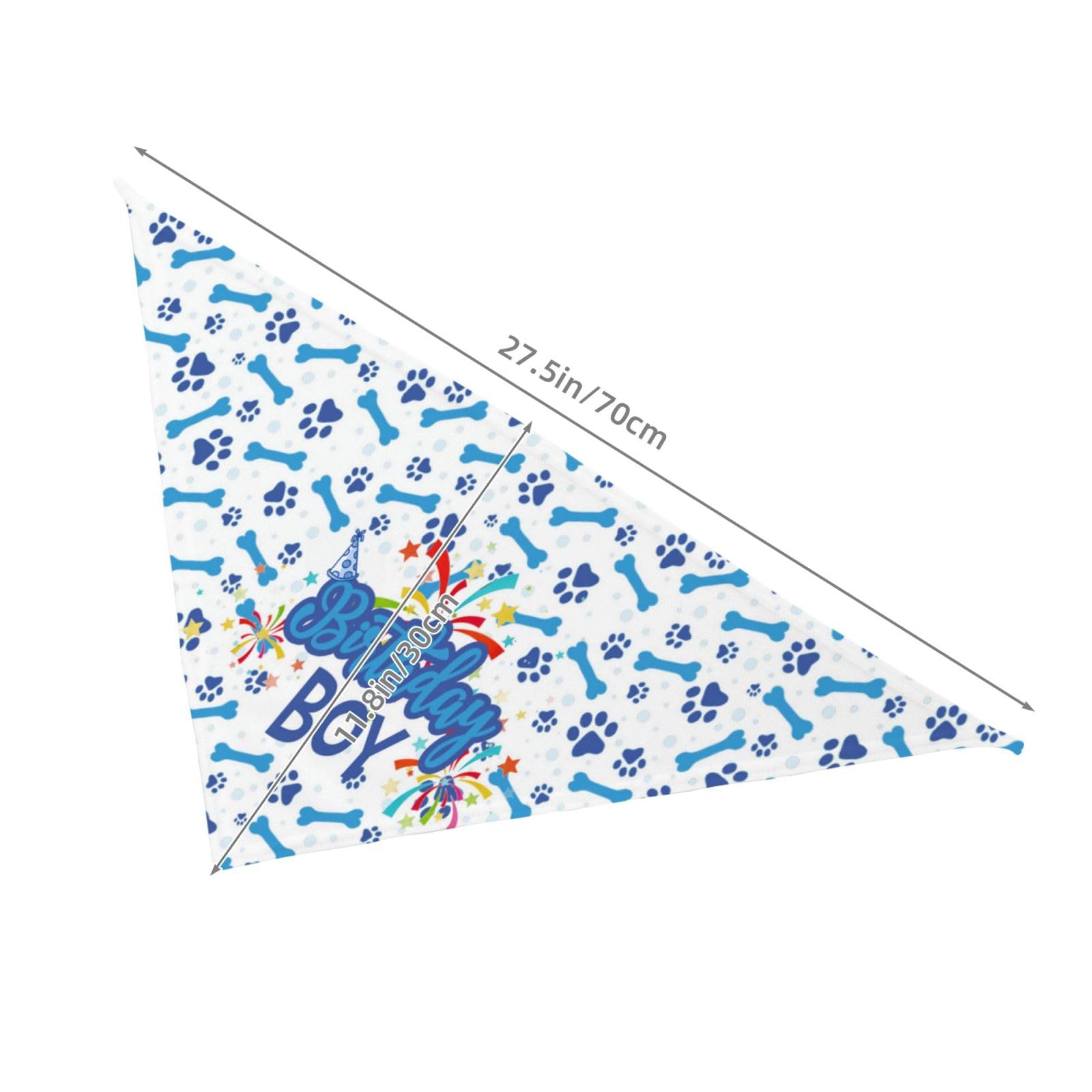 Birthday Boy Dog Bandana Scarf Triangle Bibs Pet Accessories Cat Kerchief