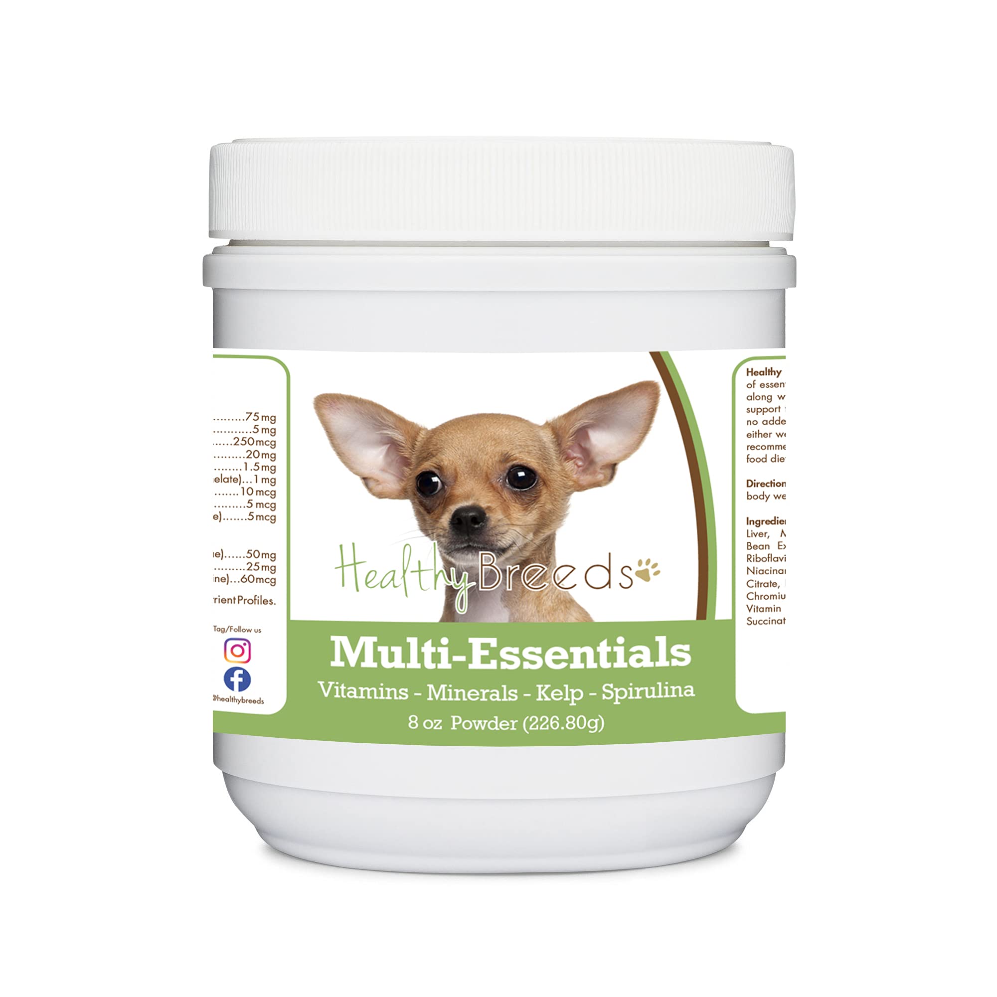 Healthy Breeds Chihuahua Multi-Essentials Powder for Dogs - an Ideal Supplement of Vitamins, Minerals & Antioxidants for Your Do