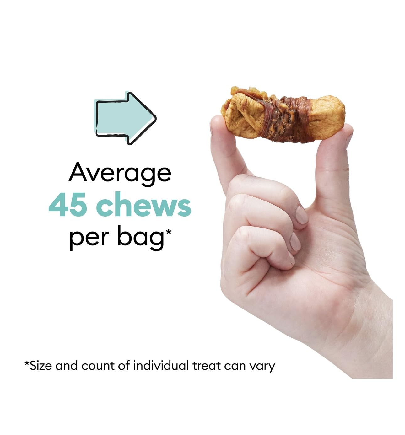 Wiggles & Wags Chicken & Apple Twists Dog Treats, 16 oz, with DN Essentials Bone Shaped Waste Bag Dispenser & Free Roll