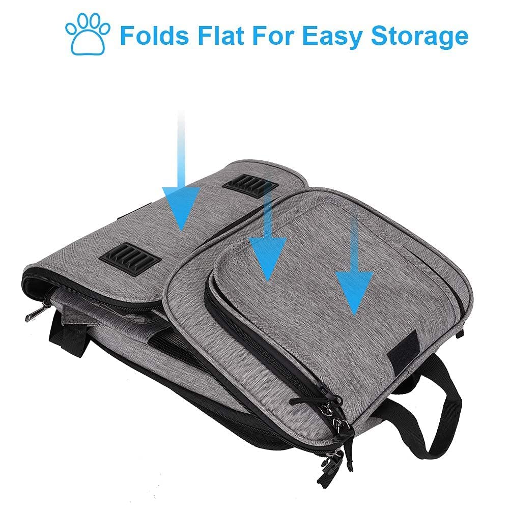 Halovie Pet Carrier Backpack Expandable For Cats Dogs Under 18 Lb, Breathable Mesh Cat Backpack Carrier Bag, Foldable Dog Backpack Carrier For Small Dogs Rabbits Puppies