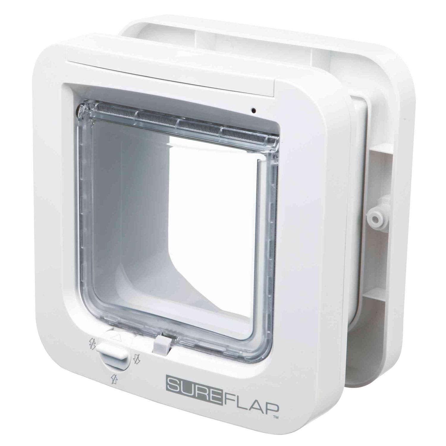 Sureflap - Sure Petcare Microchip Cat Flap, White, Scans Pet'S Id On Entry, Check Your Cat'S Size,Flap Opening Is 4 3/4” (H) By 5 5/8” (W)