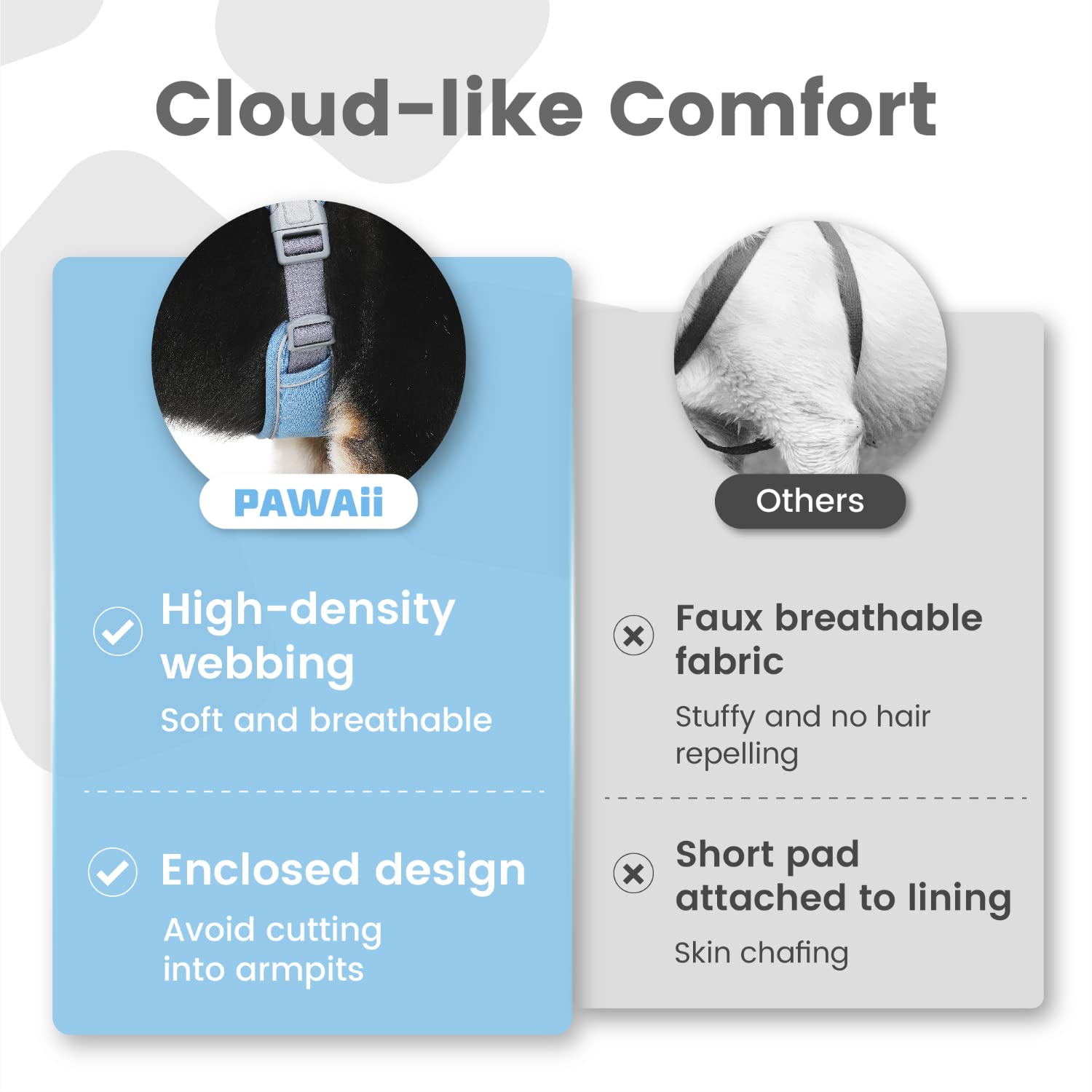 Pawaii Dog Harness For Large Dogs No Pull, No Pull Dog Harness With Pet Id Tag, No Choke Front Clip Harness Dog, Adjustable Soft Padded Pet Vest With Easy Control Handle