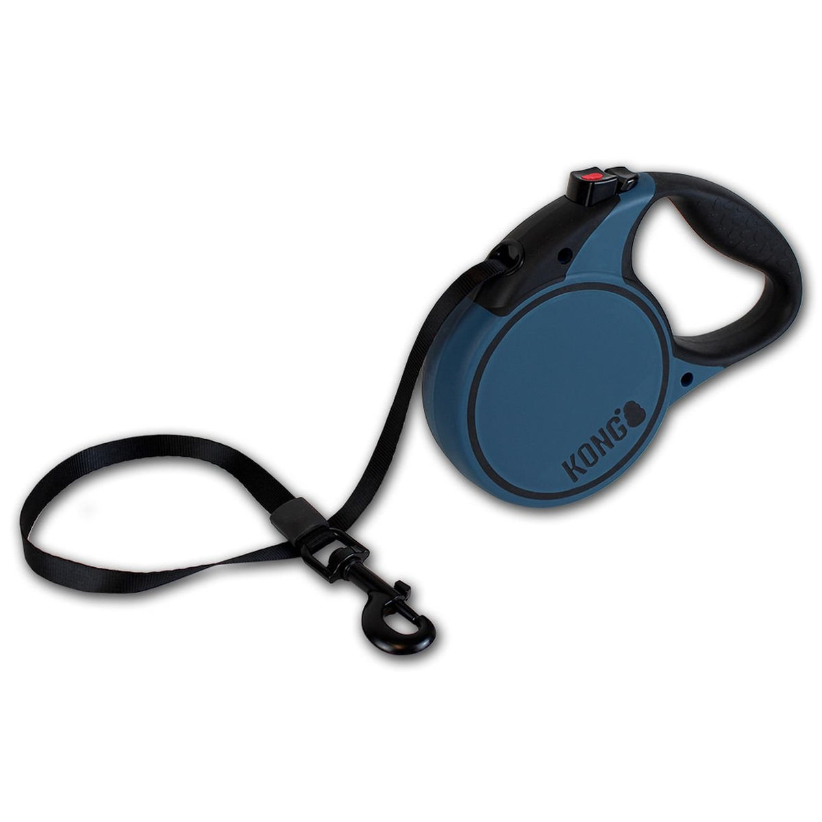 Alcott Kong Terrain Retractable Dog Leash, Large, Blue, 16' Long
