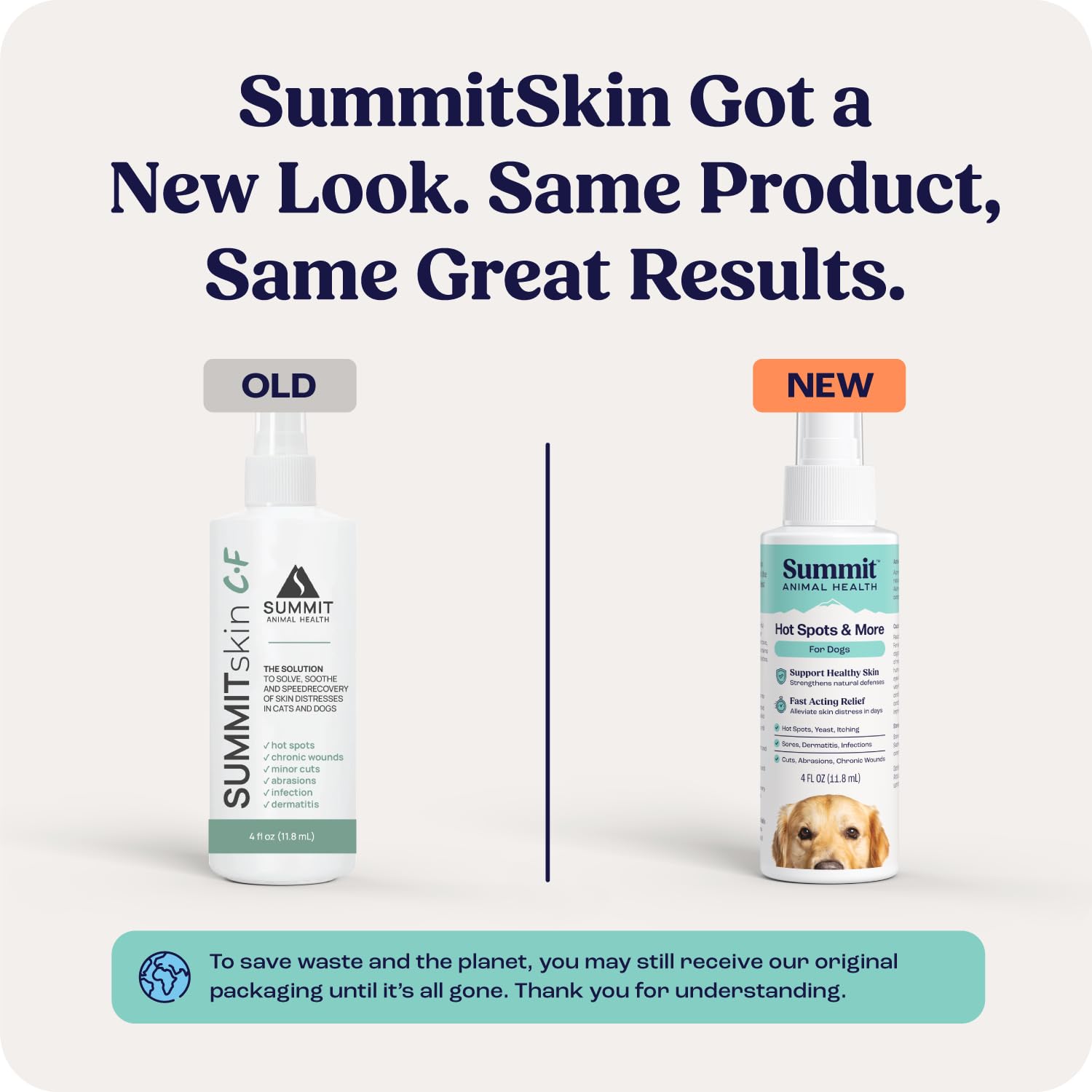 Summit Hot Spots & More Spray for Dogs (Formerly SummitSkin), All-Natural Dog Wound Care, Healing Aid, Skin Repair, Hot Spot Rel