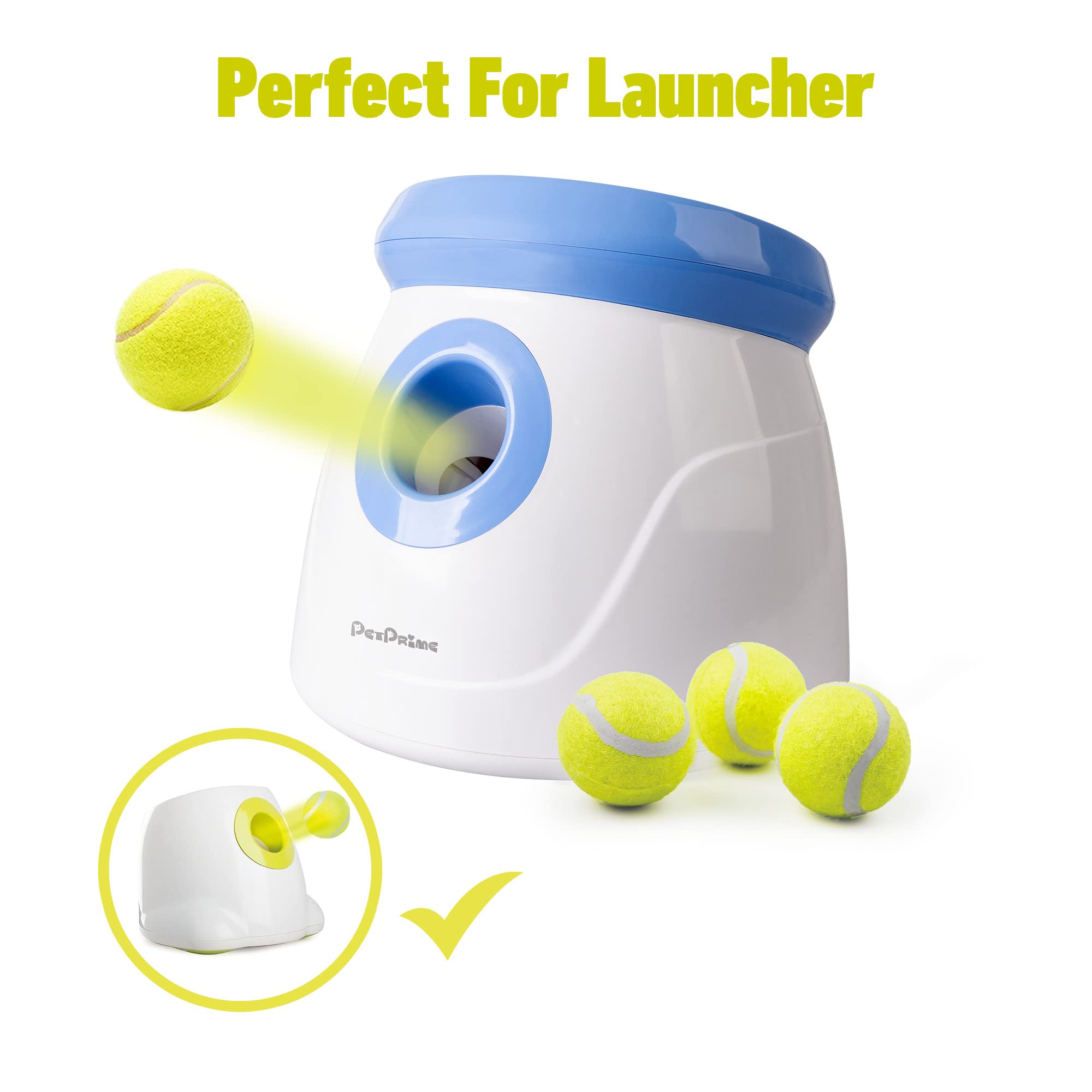 Pet Prime Dog Toy Tennis Ball 6 Pcak 2 Inch For Automatic Ball Lanucher Interactive Pet Balls For Exercise Training Play Fetch F