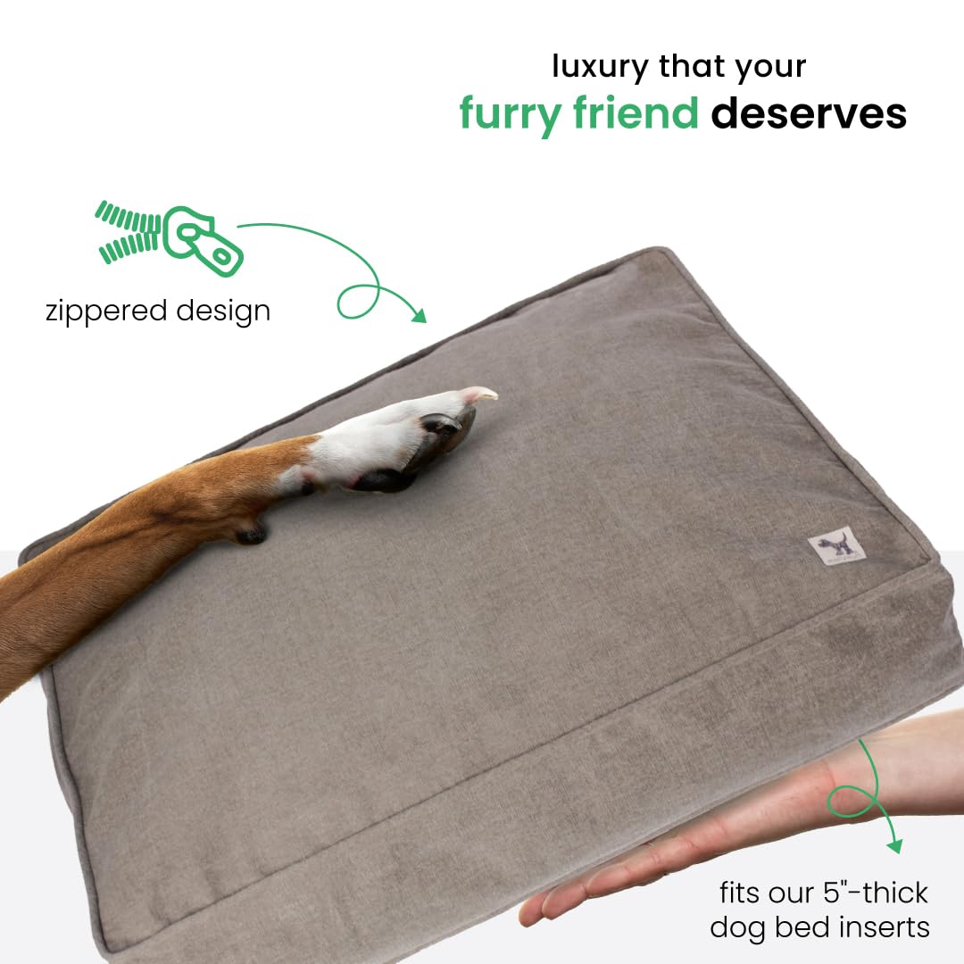 Molly Mutt Jupiter Dog Bed Duvet Cover, Gots-Certified 100% Cotton Canvas Cover For Dog, Puppy, Or Cat Bed, Durable, Washable, A