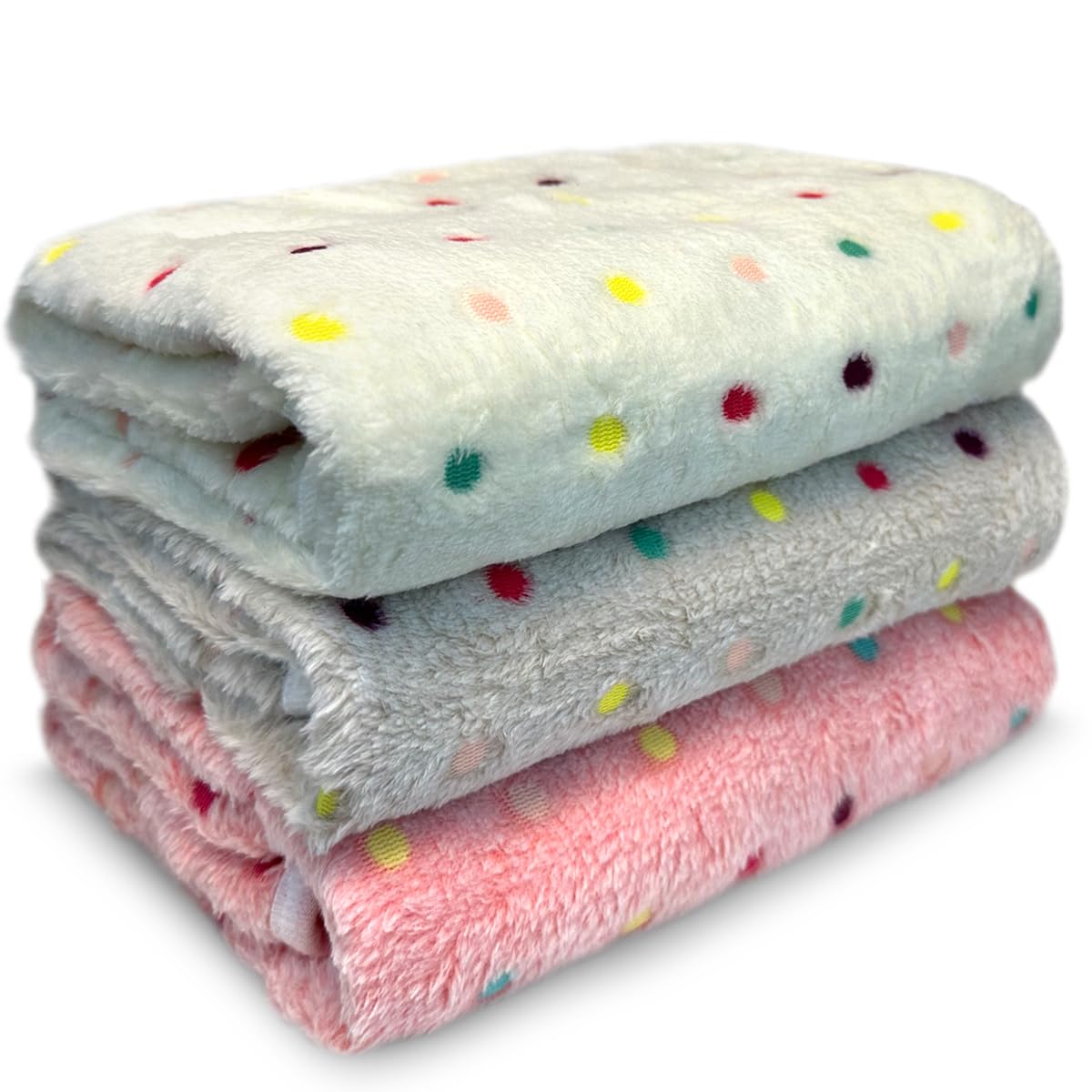Dog Blankets For Small Medium Dogs Washable, 3 Pack Pet Blanket Washable 30 X 20, Fuzzy Soft Puppy Throw Cover For Kennel Cr