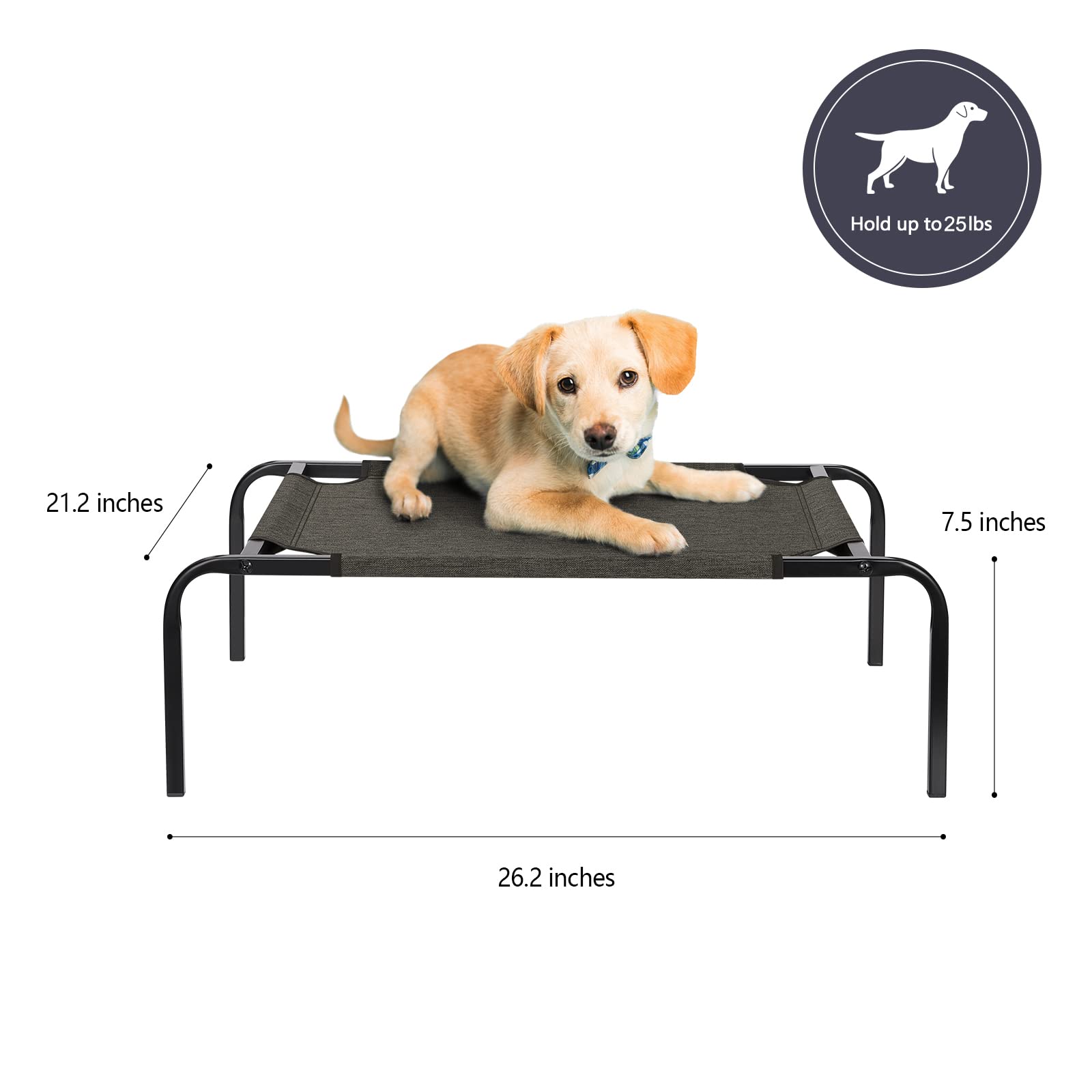 Oyeal Elevated Dog Cat Bed Small Riased Dog Cot Indoor Outdoor Cooling Dog Cat Bed Portable Pet Cot For Small Dogs Cats Puppy, D