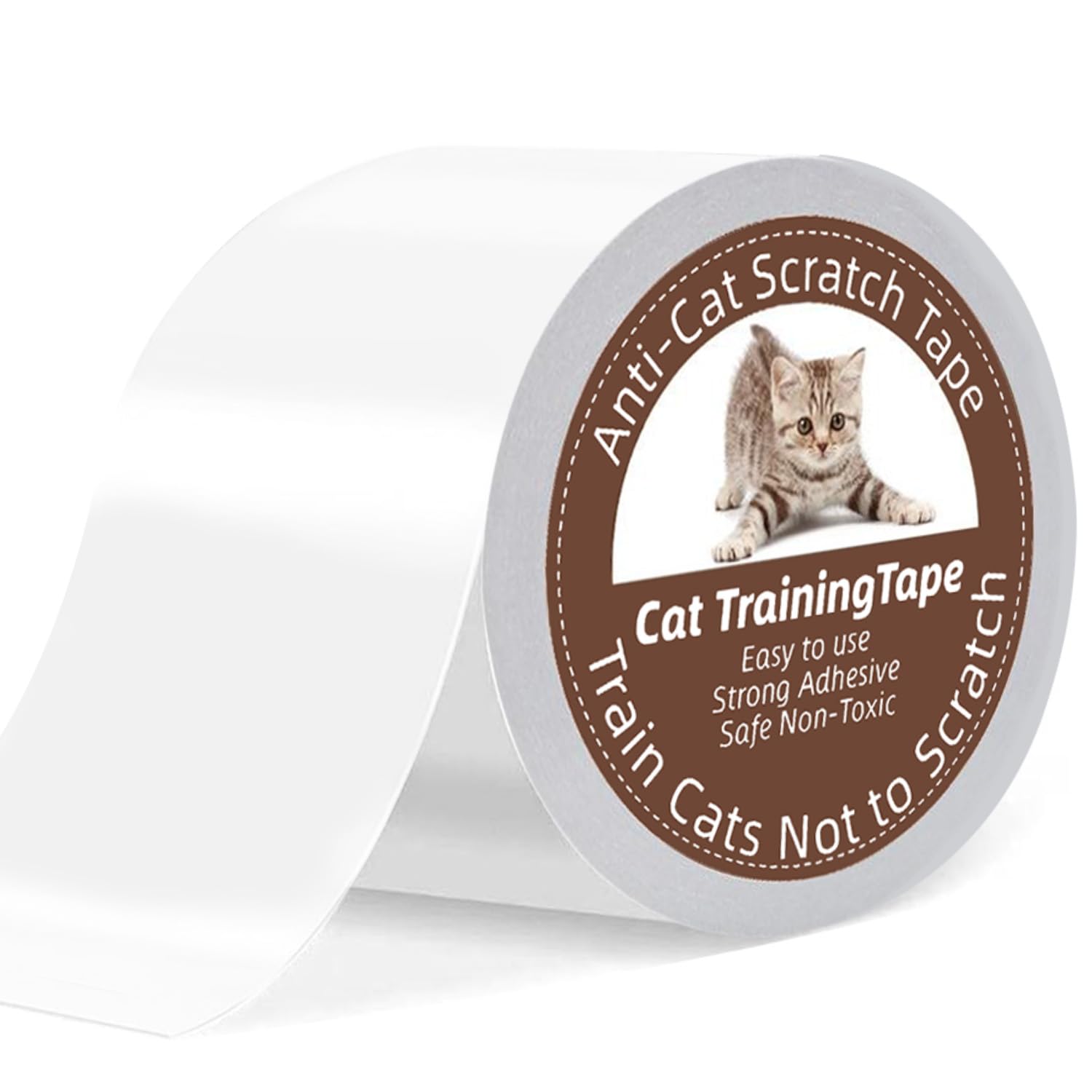 Anti Cat Scratch Tape, 4 Inches X 30 Yards Cat Training Tape, 100% Transparent Double Sided Tape For Anti Cat Scratcher, Sticky 