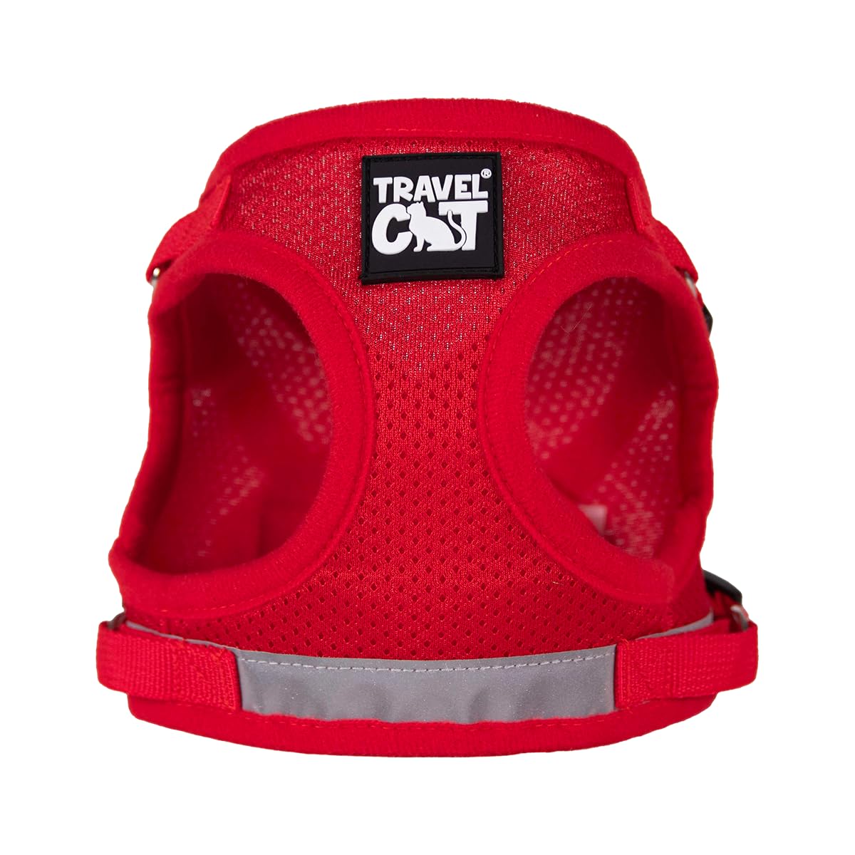 Travel Cat Harness And Leash Set - Adjustable Fit Mesh Cat Harness And Reflective Strap - Comfort Escape Proof Harness For Cats, Kitten For Outdoor Walking, Hiking (Extra Small, Red)