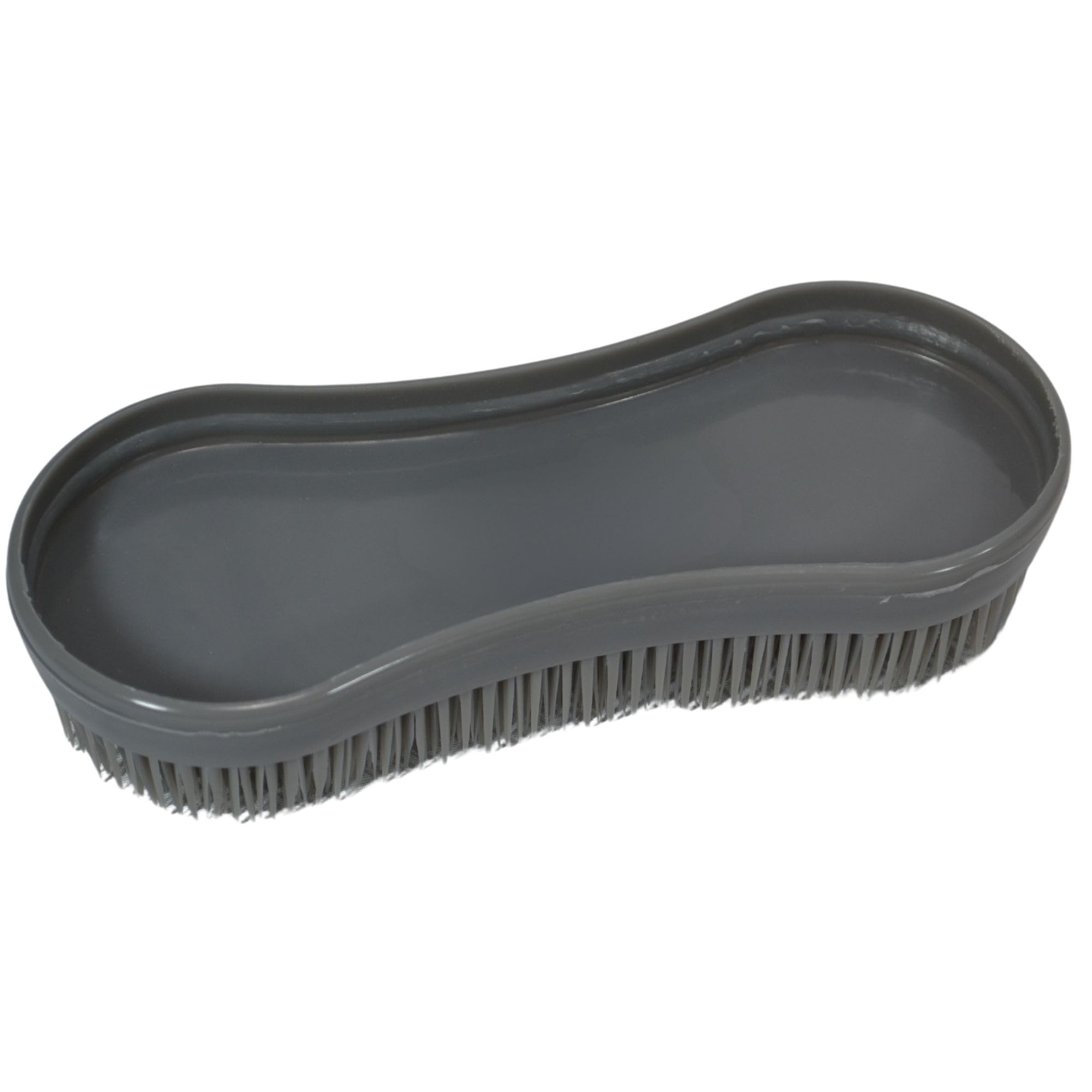 Intrepid International Magic Horse Brush Horse Grooming Kit W/Durable Plastic Britsles, Horse Brushes For Grooming, Grey