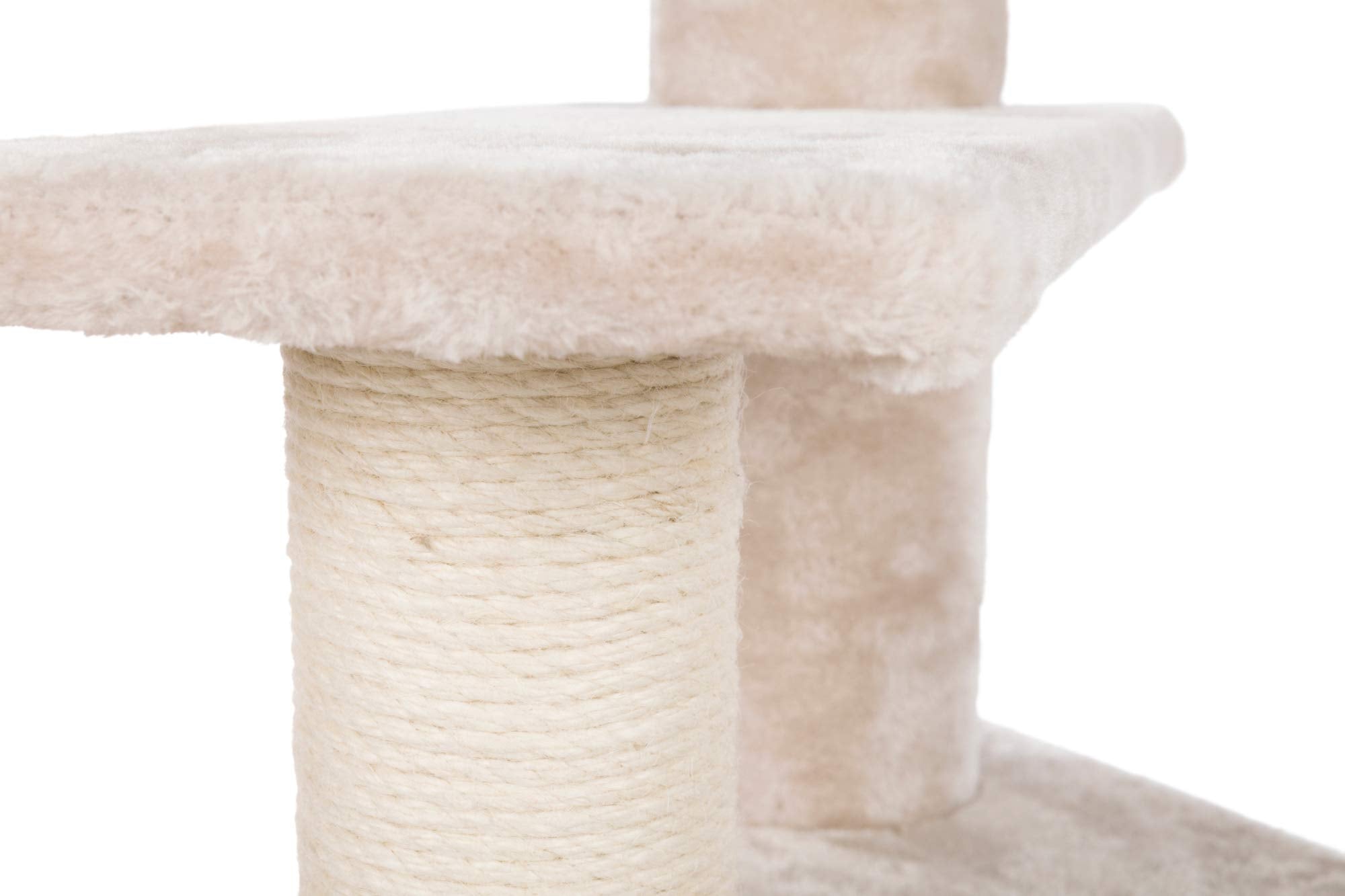 Trixie Tulia Senior Cat Tree With Scratching Posts, Four Platforms, Padded Top Platform, Cream Medium
