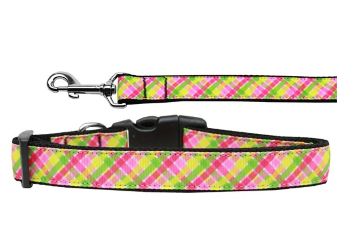 Pet Dog & Cat Nylon Collar or Leash, &quot;Lemondrop&quot; SM Collar