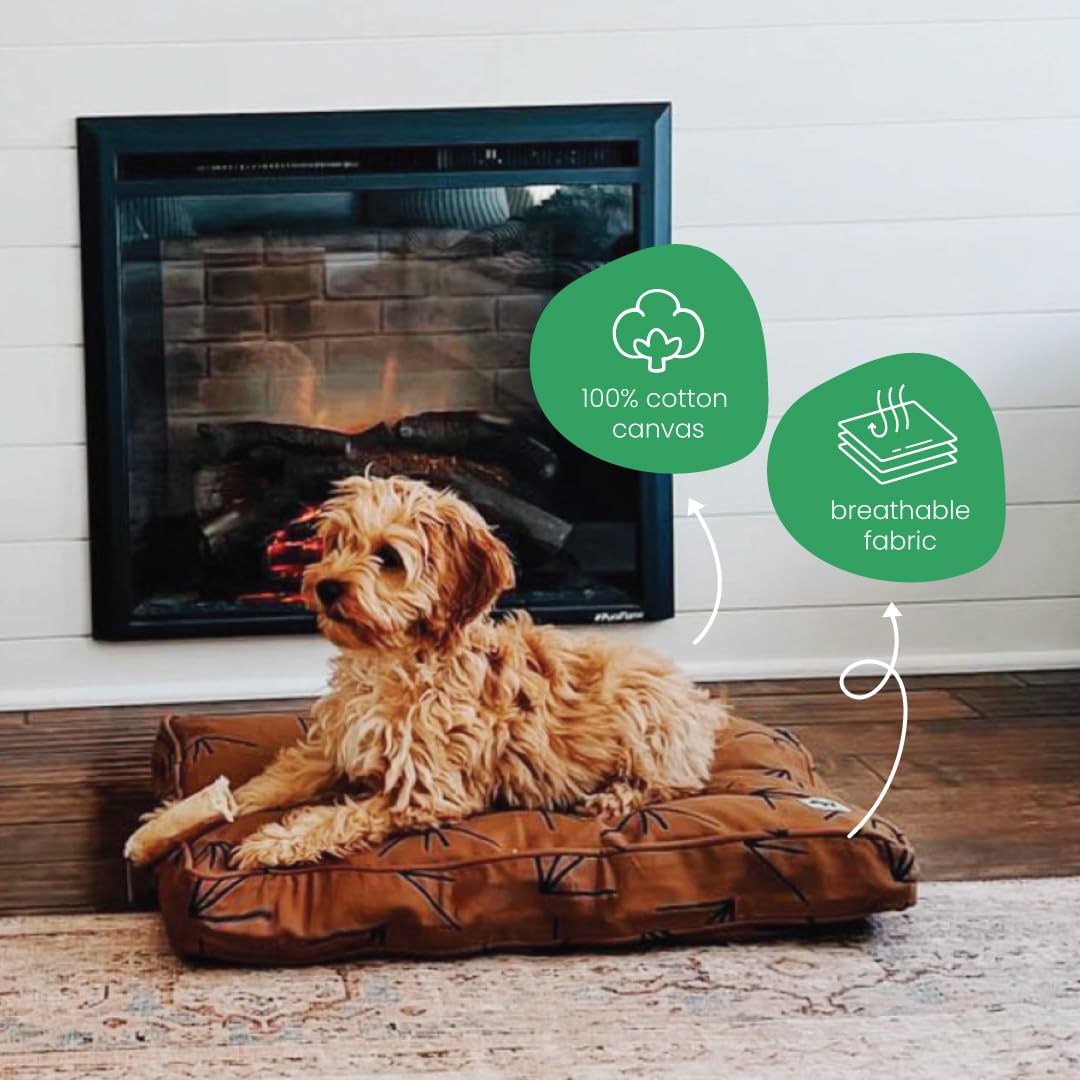 Molly Mutt Medium To Large Duvet Cover, Heat Waves, Brown With Black Accents, 27''X36''X5''