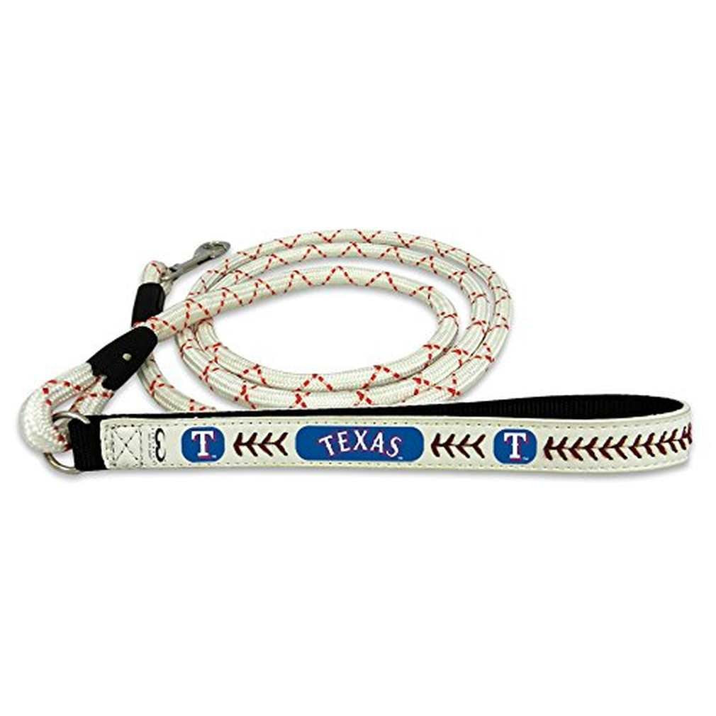 Gamewear Mlb Texas Rangers Pet Leashleather Chain Baseball, Multicolor, Large