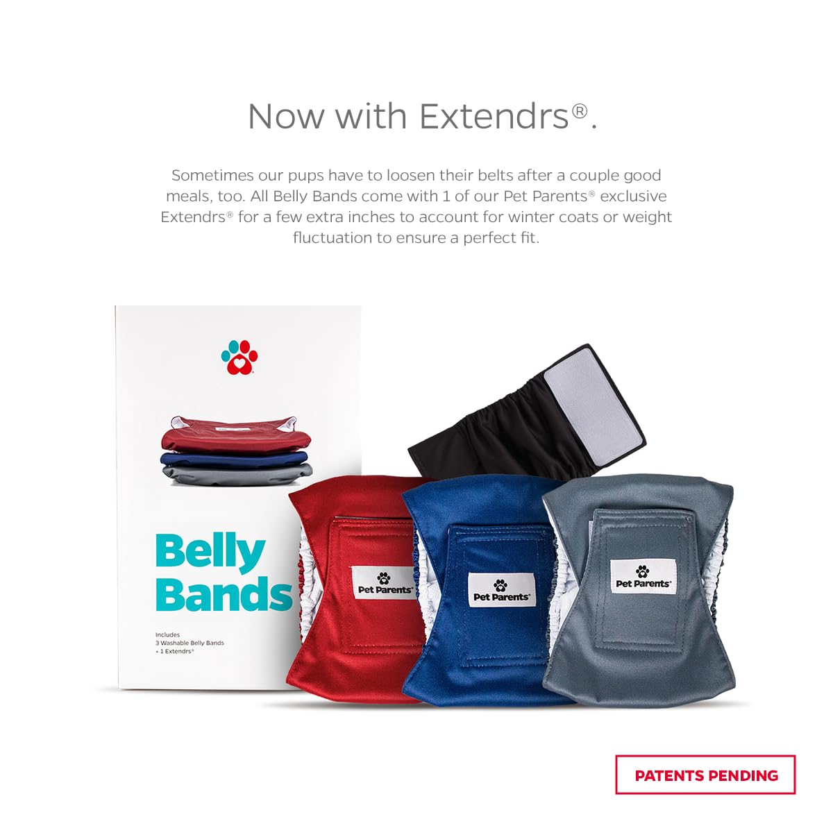 Pet Parents Premium Washable Belly Bands For Male Dogs & Extendrs, (3Pack) Of Male Dog Diapers & Male Dog Belly Bands, Color: Kingsmen, Size: Medium Dog Diapers Male