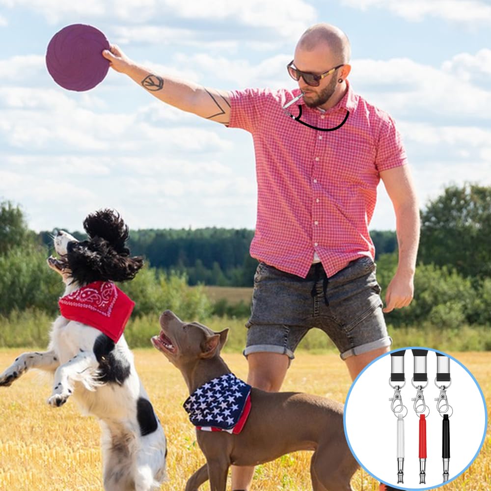 Lyflux 3 Pcs Dog Whistle, Dog Whistle To Stop Barking, Dog Whistle To Make Dogs Come To You, Dog Whistle Training, Dog Whistle T