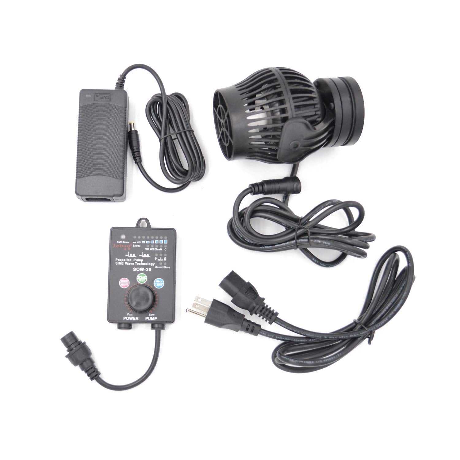 Jebao Sow Wave Maker Flow Pump With Controller For Marine Reef Aquarium (Sow-20)