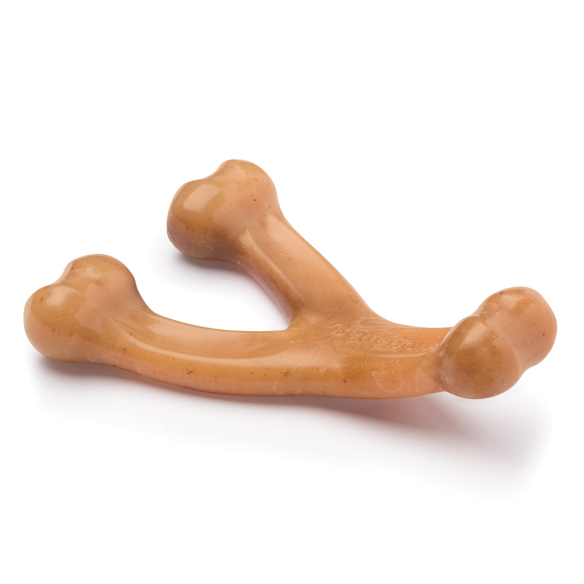 Benebone Wishbone Durable Dog Chew Toy For Aggressive Chewers, Real Chicken, Made In Usa, Medium