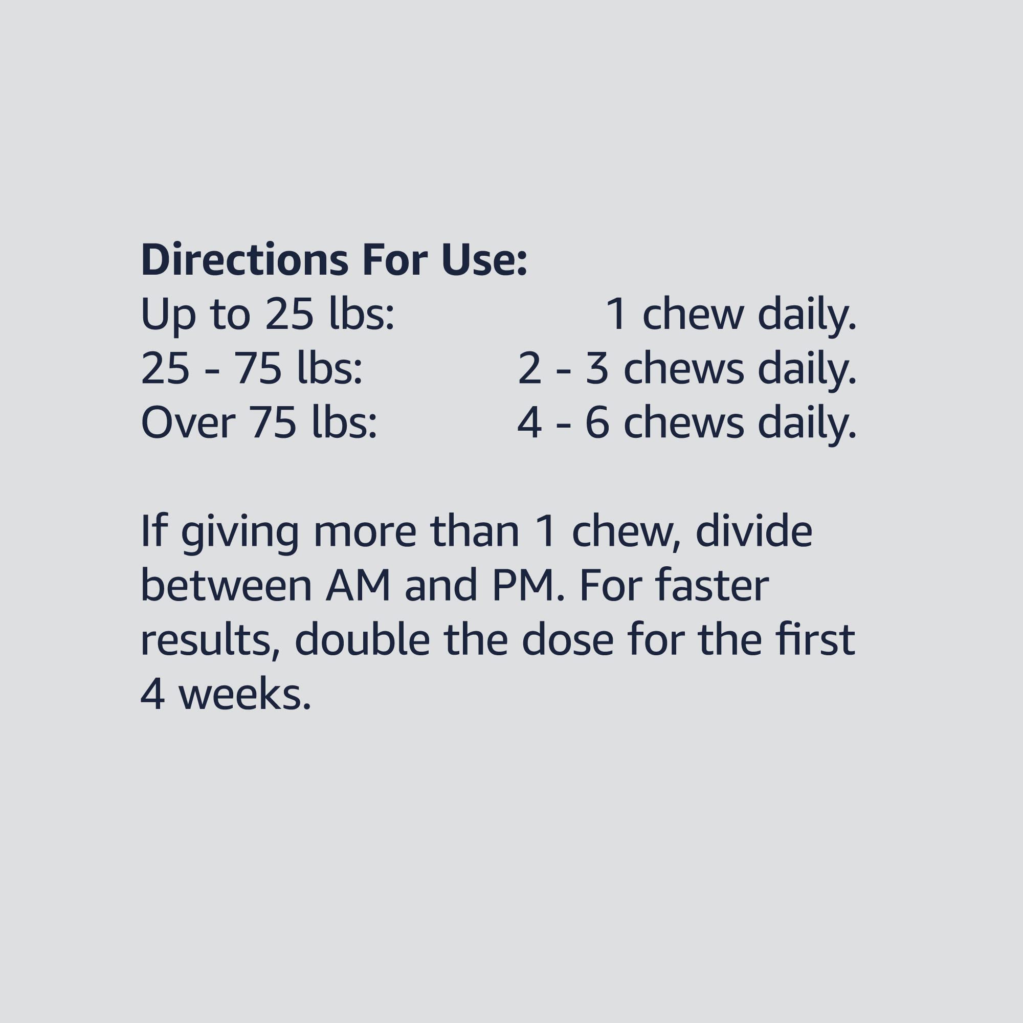 Amazon Basics Premium Dog Hip & Joint Supplement Chews with EPA and DHA, Chicken Liver Flavor, 60 Count (Previously Solimo)