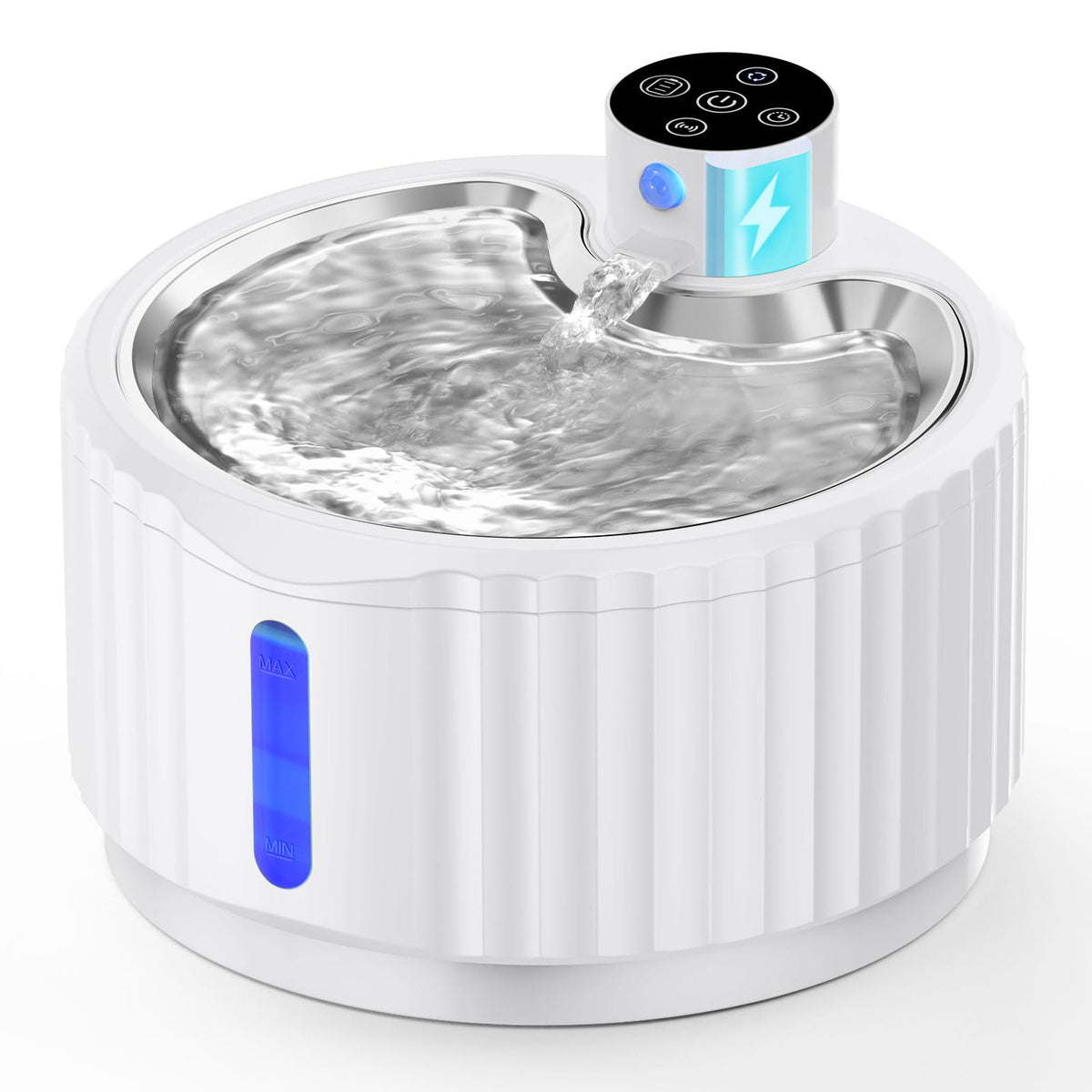 Jeeramia Wireless Cat Water Fountain, 95 Oz/2.8 L Battery Operated Pet Water Fountain For Cats Inside, Automatic Dog Water Fount