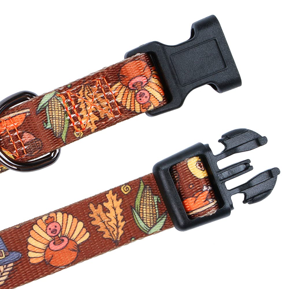 Rhea Rose Fall Halloween Thanksgiving Dog Collars Large Size