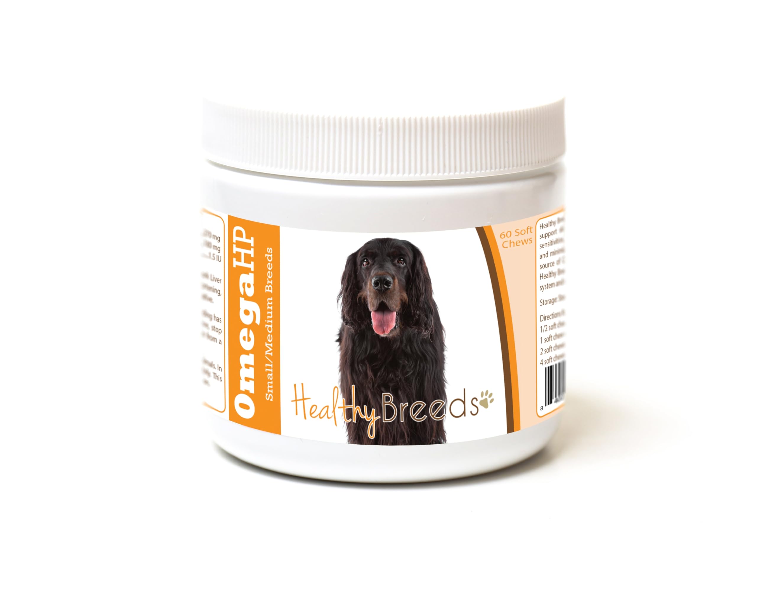 Healthy Breeds Gordon Setter Omega HP Fatty Acid Skin and Coat Support Soft Chews 60 Count