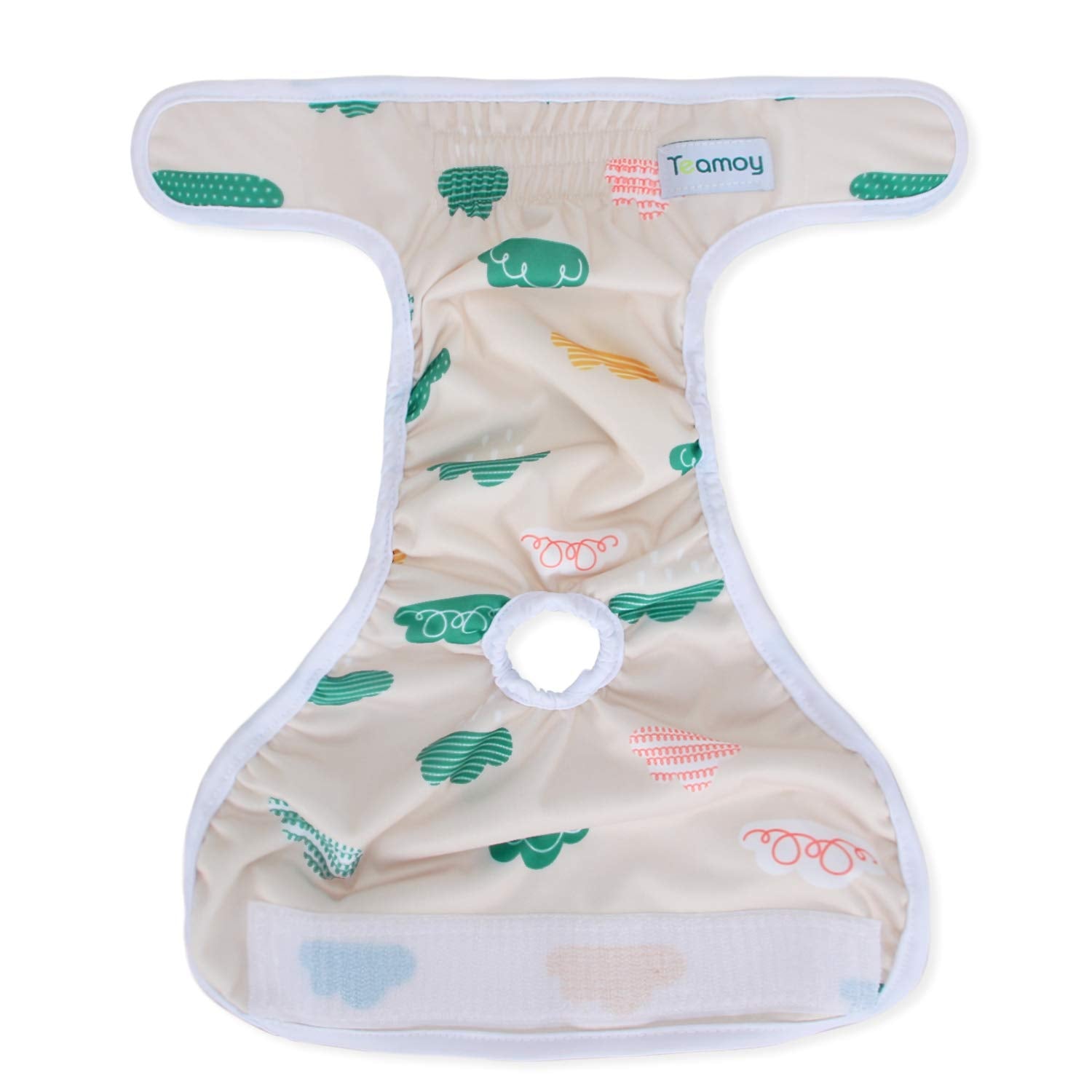 Teamoy Washable Female Dog Diapers (Pack Of 4), Reuable Doggie Diapers Wraps For Female Dogs, M