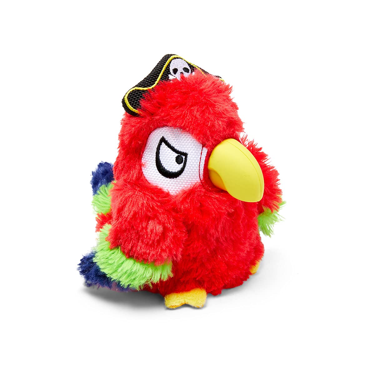 Barkbox Super Chewer Tough Dog Chew Toys For Aggressive Chewers, Plush 2 Toys In 1 (Parrot - Large)