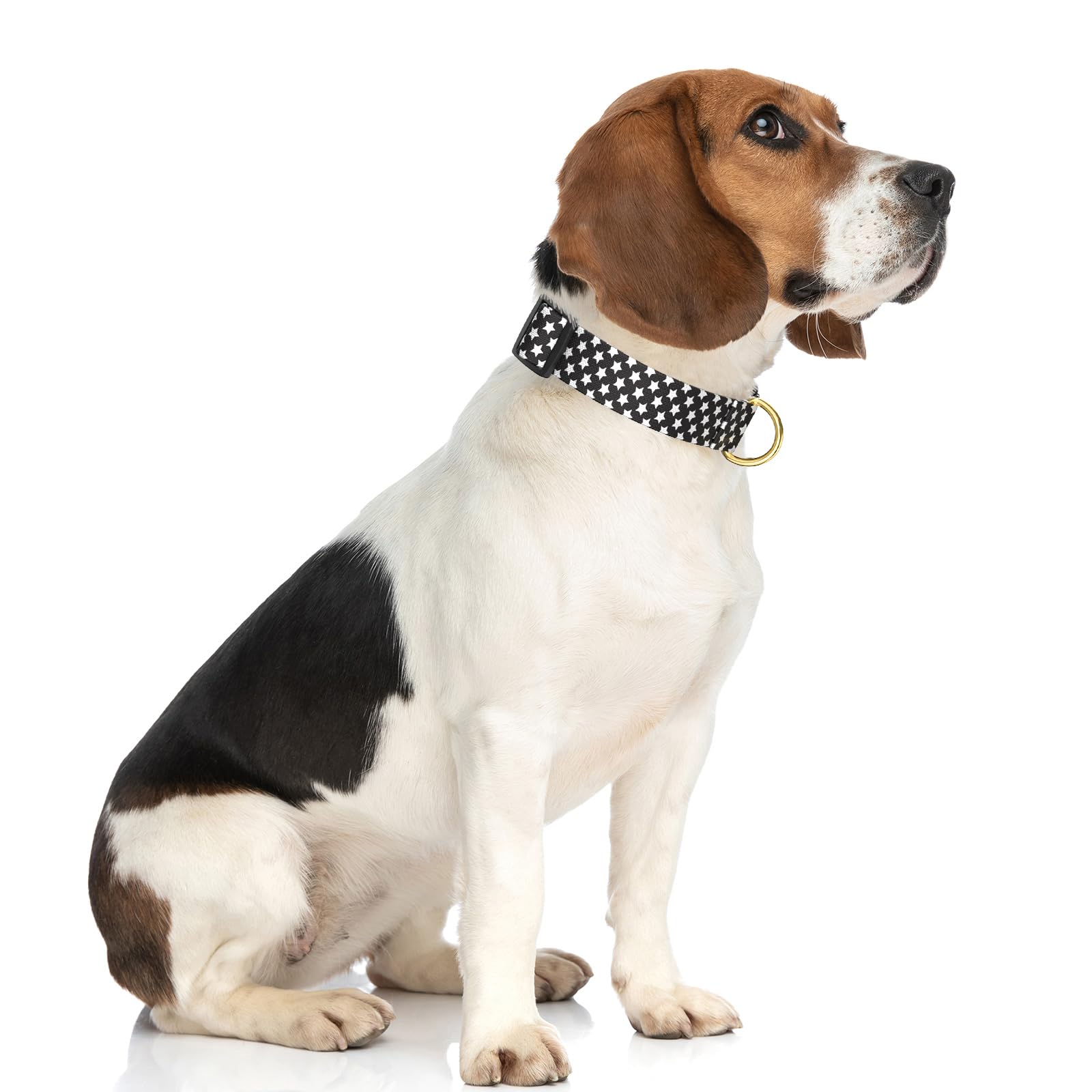 Rnivvi Dog Collar For Medium Dogs, Cute Heavy Duty Adjustable Puppy Collar With Quick Release Buckle For Boy Girl & Female, Pet