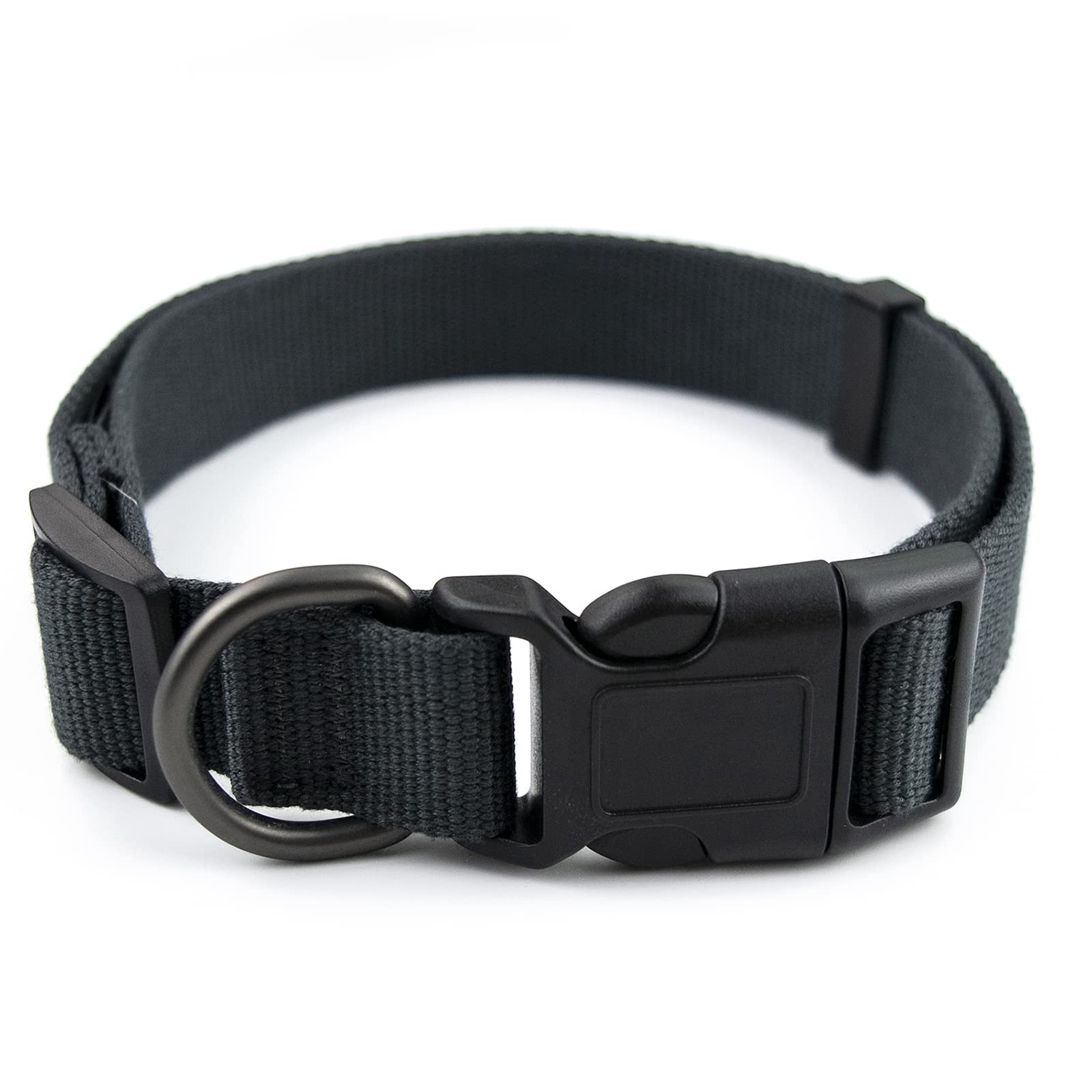 Pawhuggies Grey Dog Collar For Large Dog, Breathable, Anti-Odor & Soft, Comfortable For Sensitive Skin Puppies, 90% Bamboo Rayon