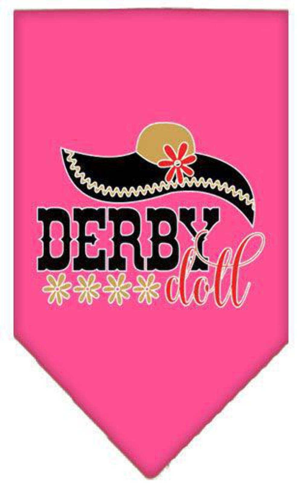 Mirage Pet Product Derby Doll Screen Print Bandana Grey Small
